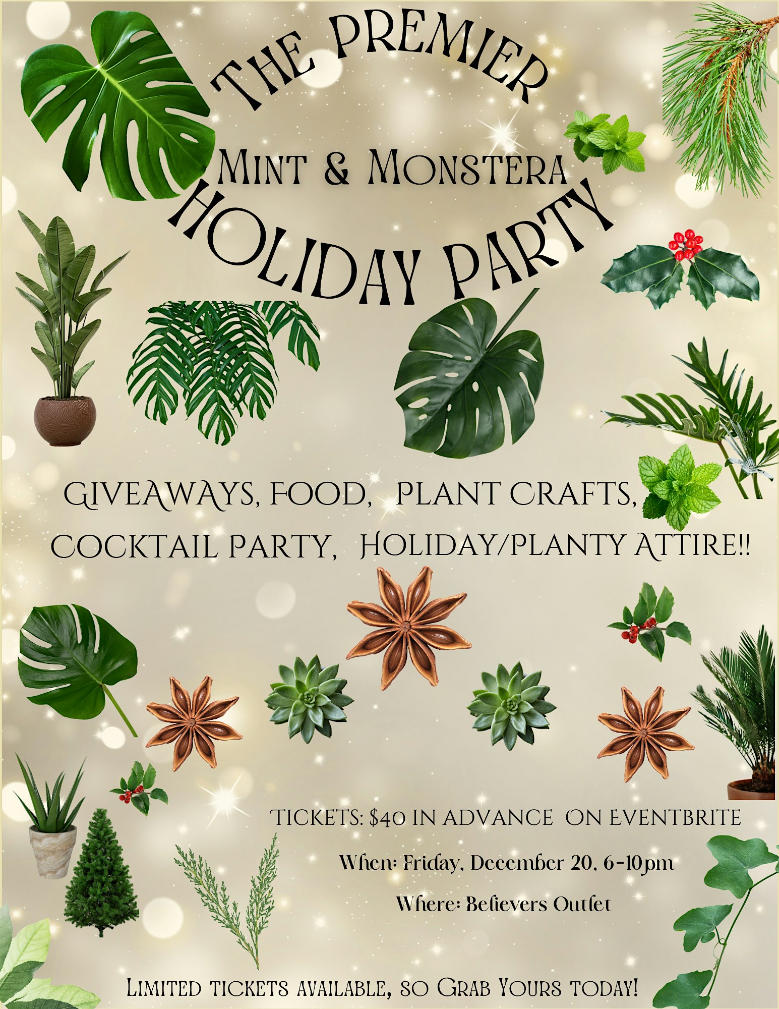 The Premier Mint & Monstera Holiday Party – Atlanta, GA