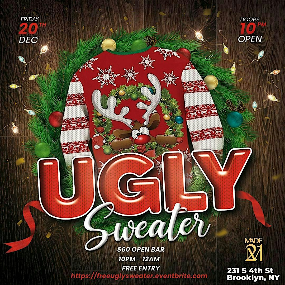 FREE UGLY SWEATER PARTY – Brooklyn, NY