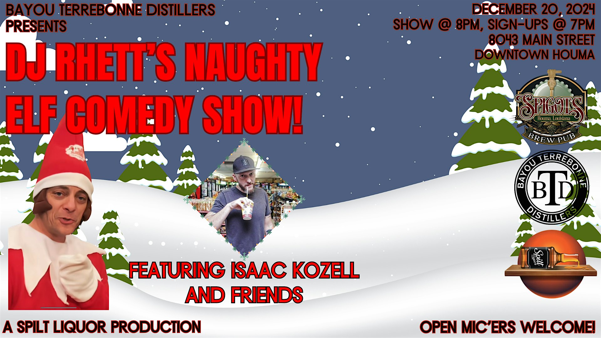 DJ Rhett’s Naughty Elf Comedy Show! – Houma, LA