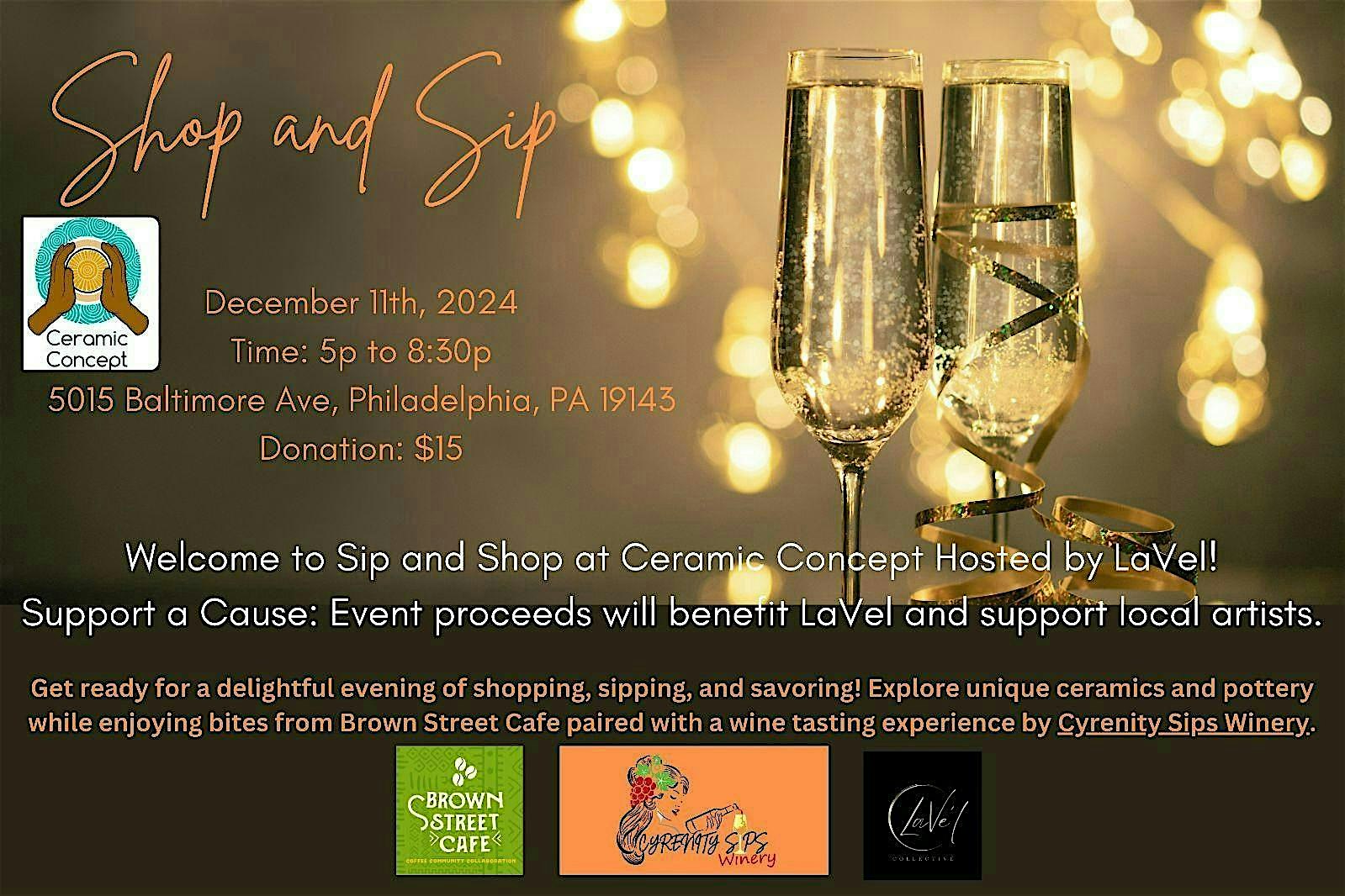 Sip and Shop – Philadelphia, PA