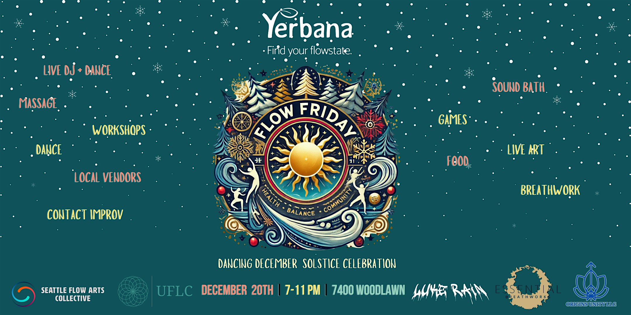 Flow Friday: Dancing December Solstice Celebration – Seattle, WA