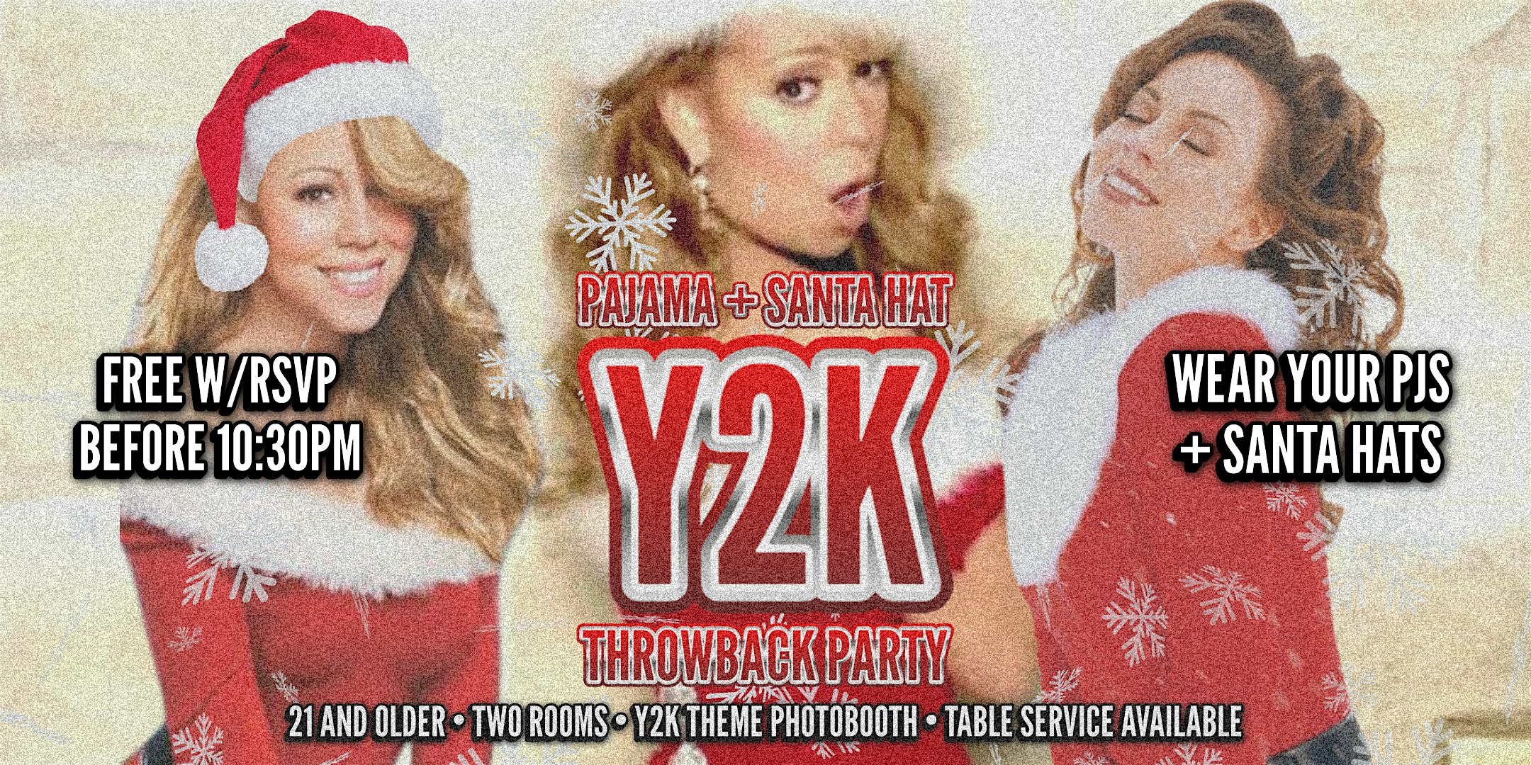 Y2K THROWBACK PARTY • HIP-HOP + RNB • WEAR YOUR PJS + SANTA HATS! – Fullerton, CA