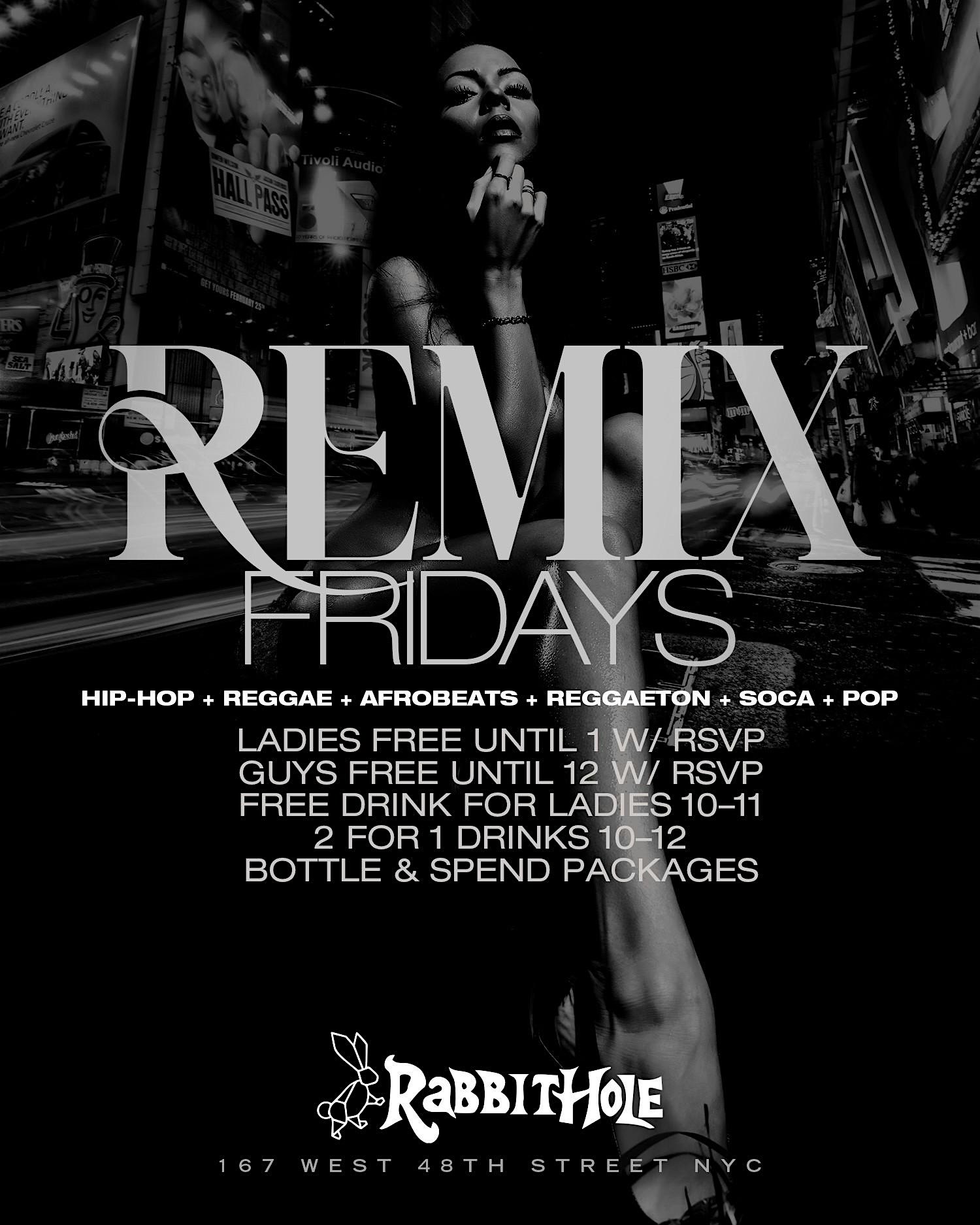 Fridays @ Rabbit Hole • FREE drink for ladies! 2 for 1 drinks! FREE! – New York, NY