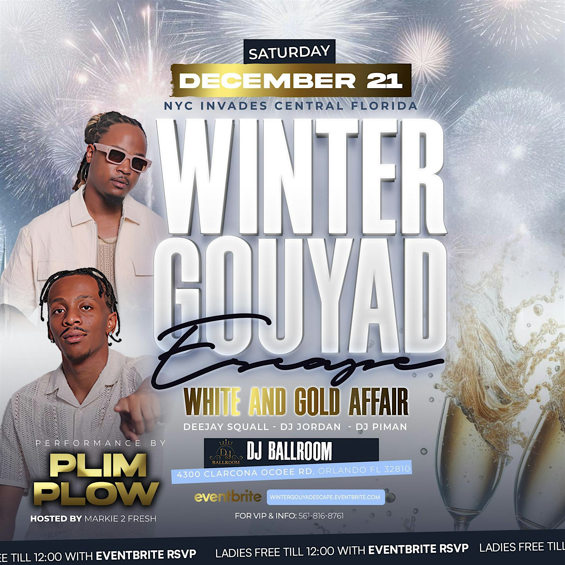 Winter Gouyad Escape “All White & Gold Affair” – Orlando, FL