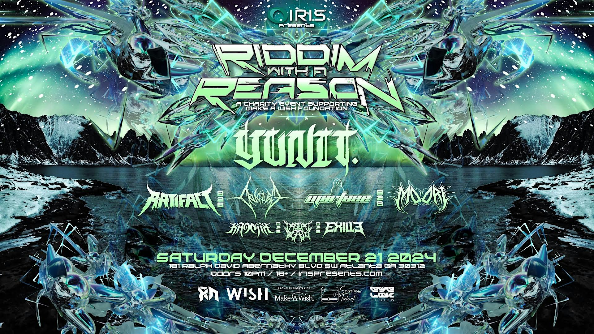 Iris Presents: Riddim for a reason @ Wish Lounge | Sat, Dec 21st! – Atlanta, GA