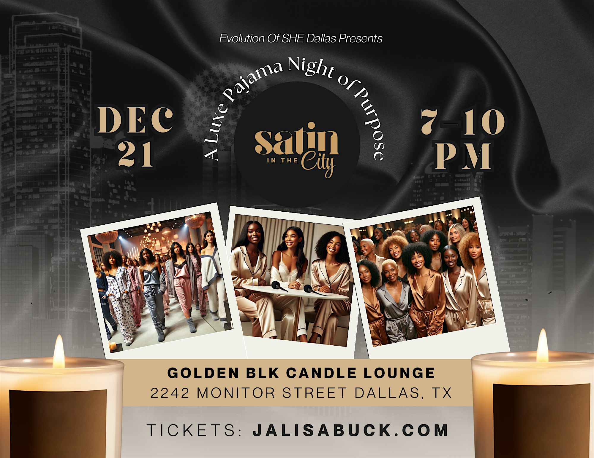 Satin In The City: A Luxe Pajama Night of Purpose – Dallas, TX