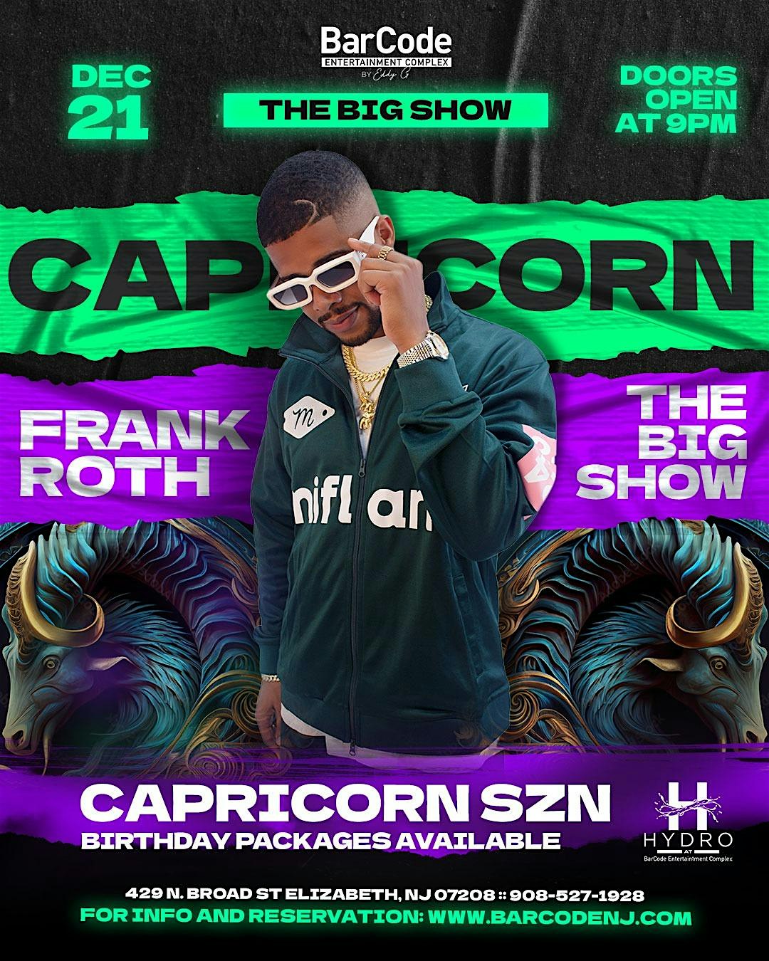 The Big Show Saturdays: Capricorn Szn – Elizabeth, NJ