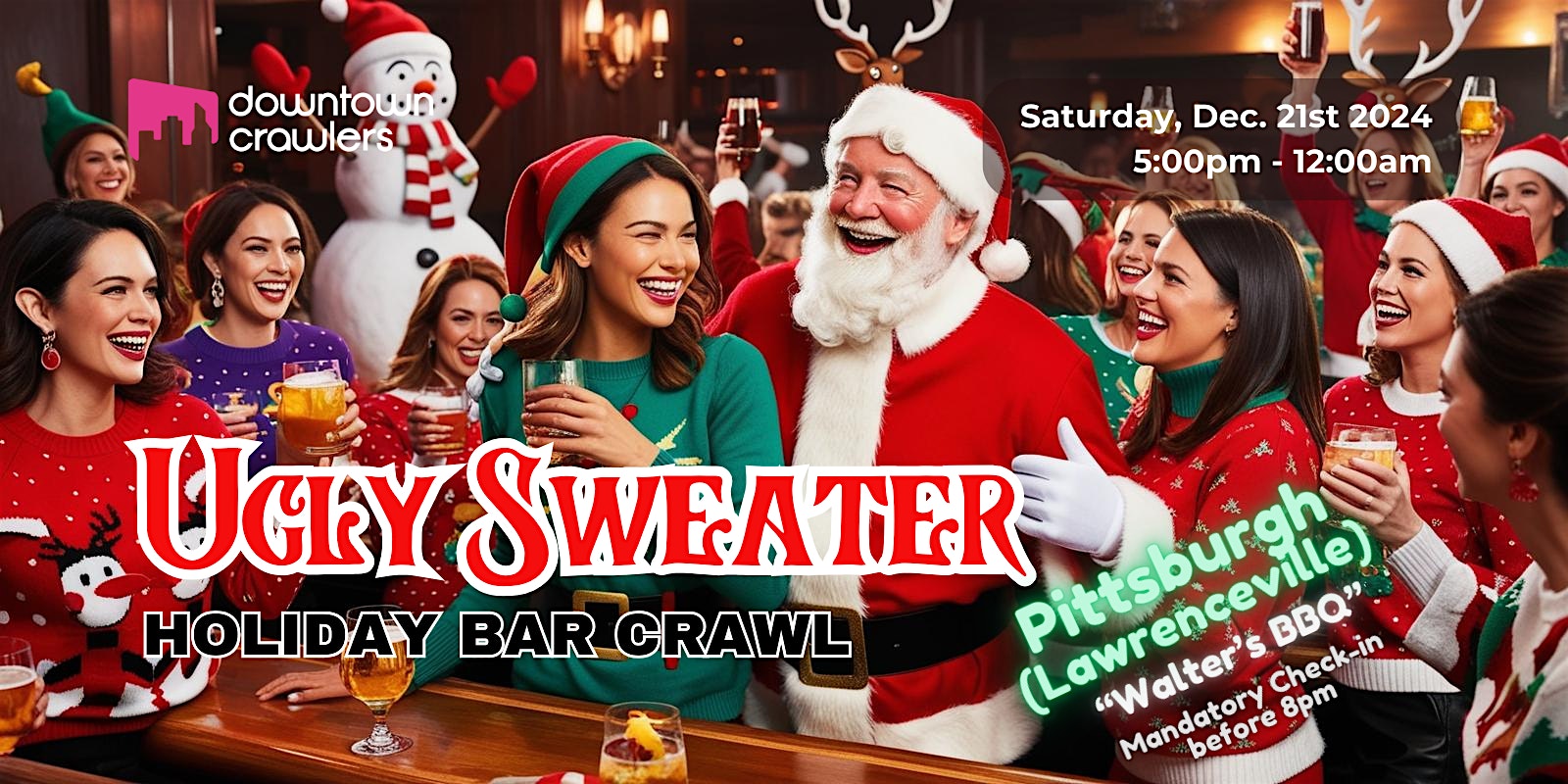 Ugly Sweater Bar Crawl – Pittsburgh (Lawrenceville) – Pittsburgh, PA