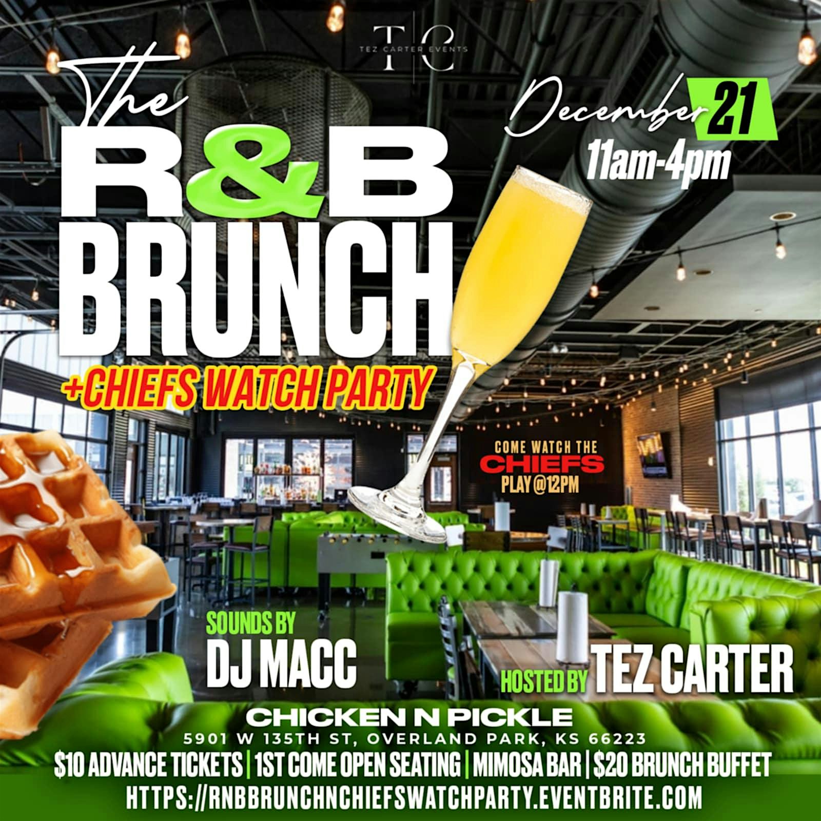 The R&B Brunch & Chiefs Watch Party (12/21) – Overland Park, KS