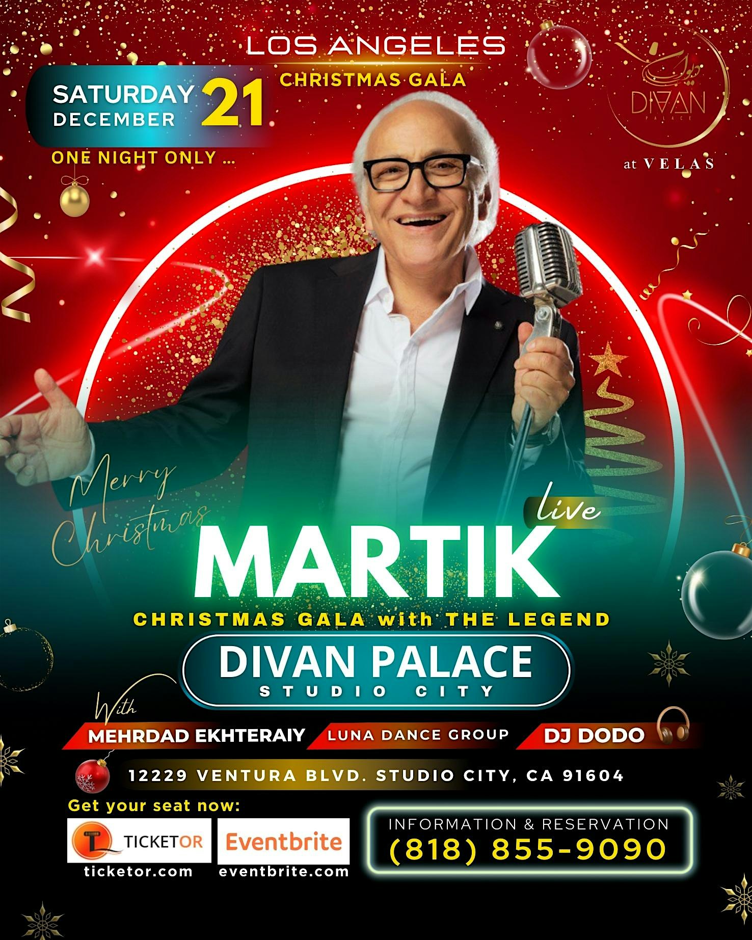 Martik Live at Divan Palace … Dinner Dance – Los Angeles, CA