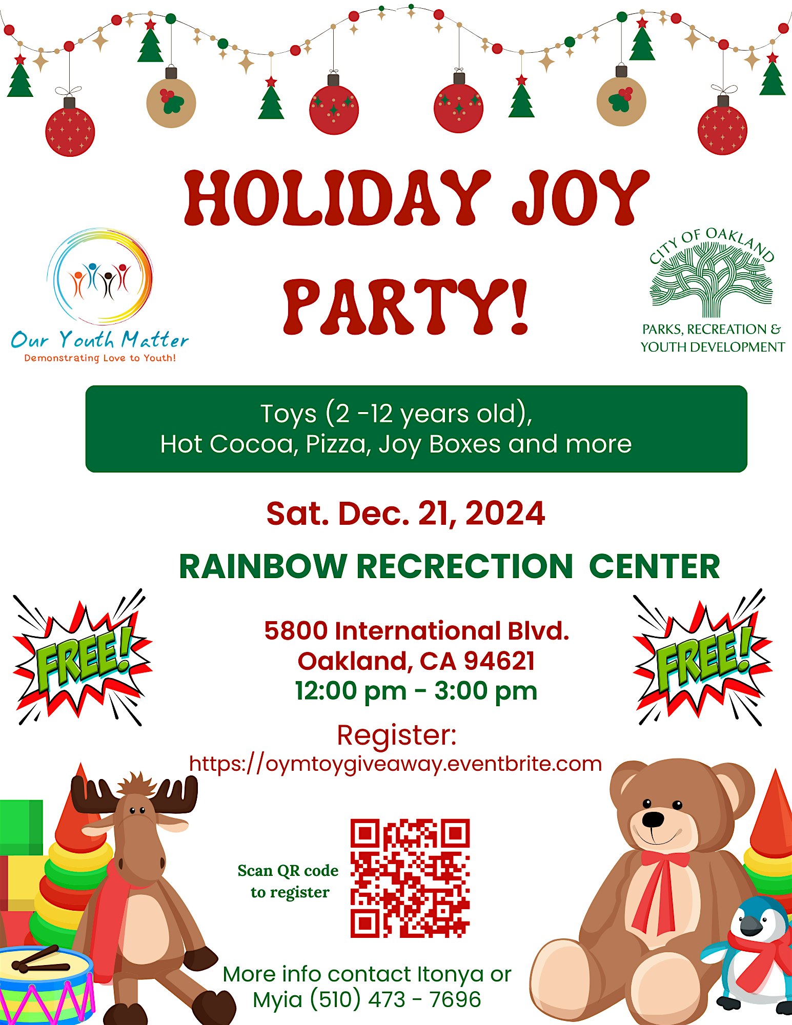 Our Youth Matter 12th Annual Toy Giveaway – Oakland, CA