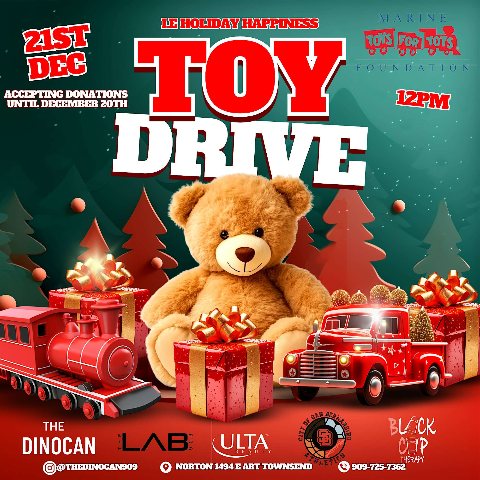 HOLIDAY HAPPINESS TOY DRIVE – San Bernardino, CA