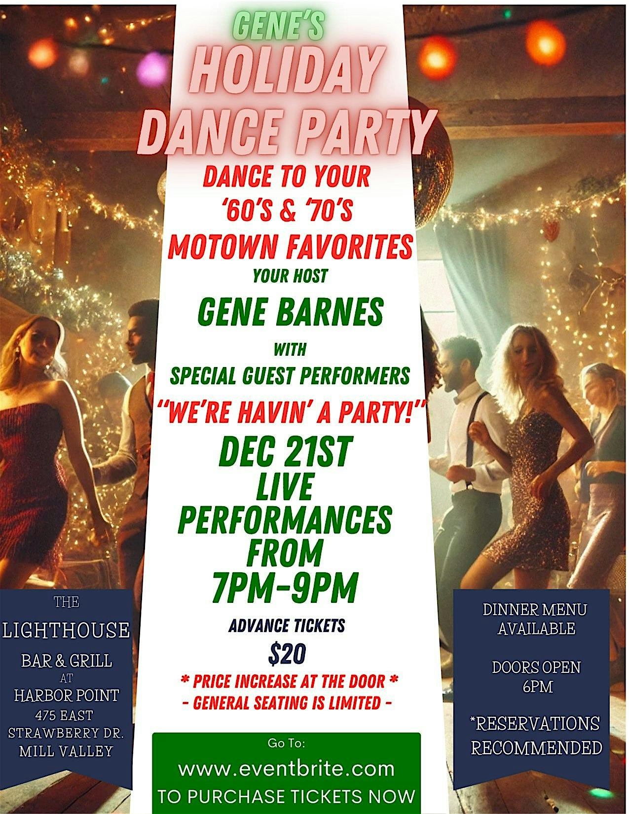 Gene’s Holiday Dance Party – Mill Valley, CA