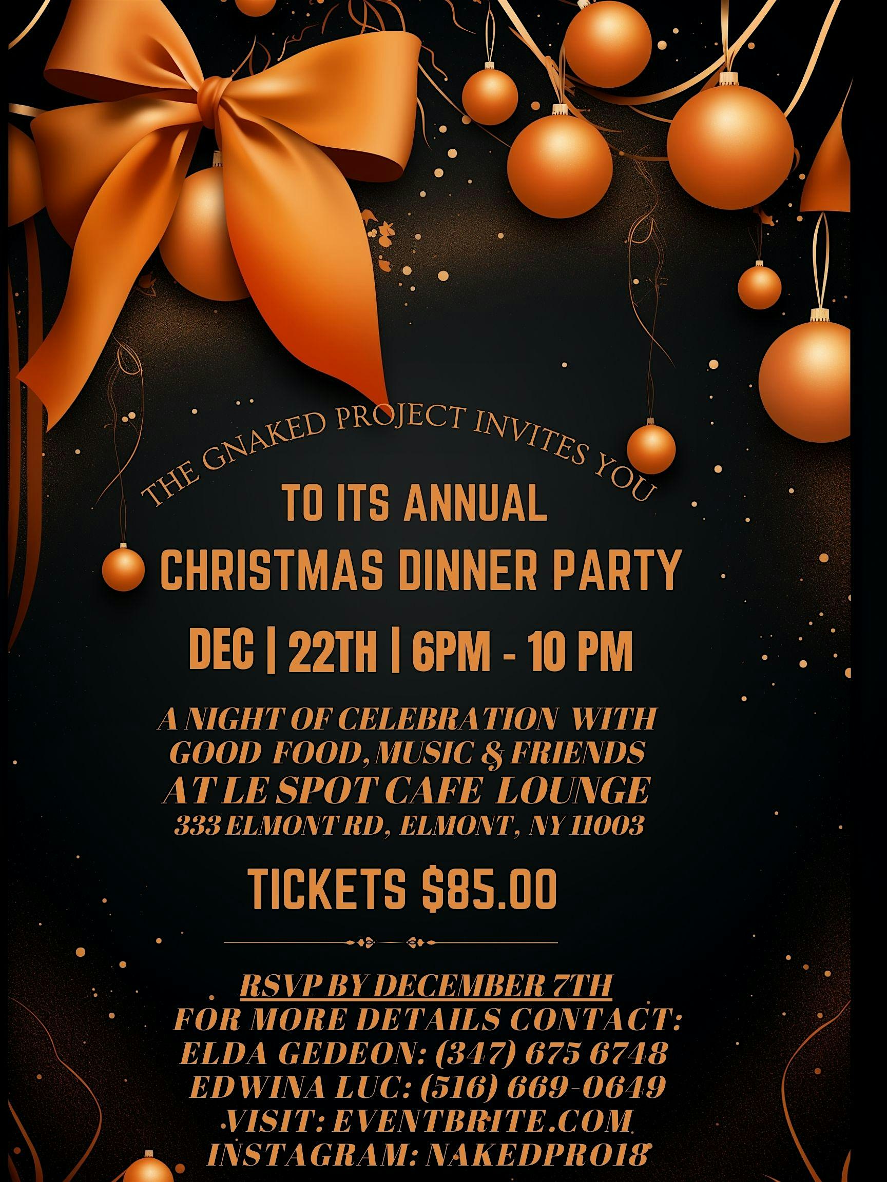 THE GNAKED PROJECT ANNUAL CHRISTMAS PARTY – Elmont, NY