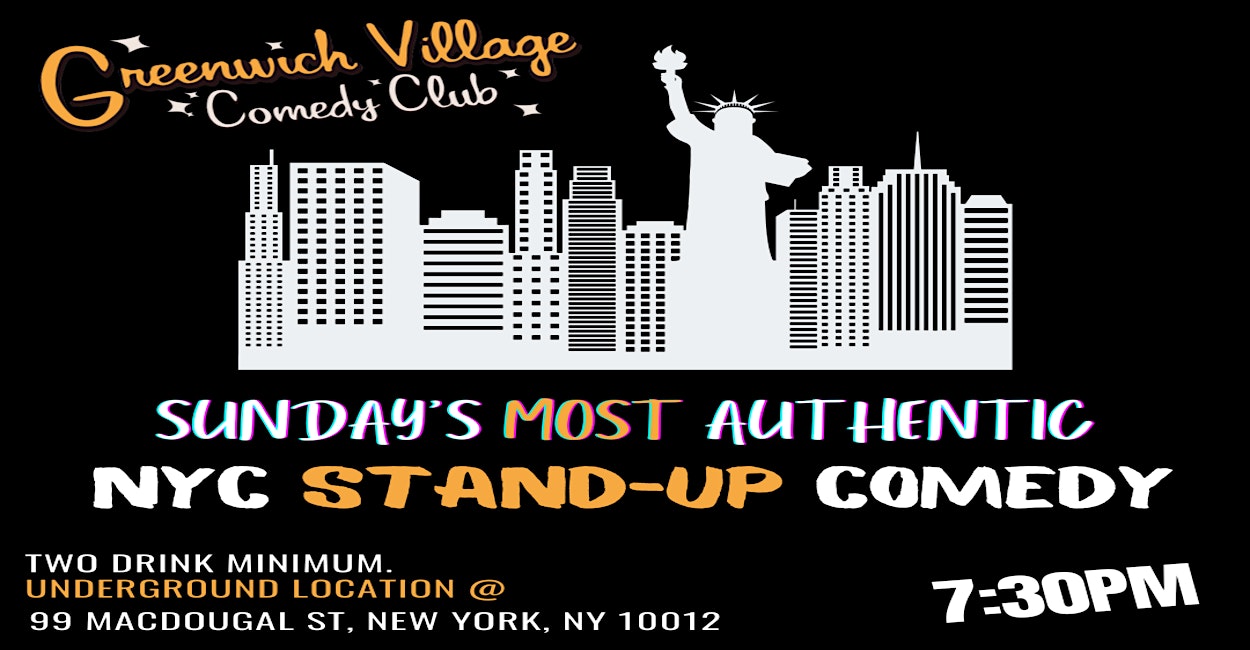 Sunday’s Free Comedy Show Tickets! Stand-Up in Greenwich Village – New York, NY