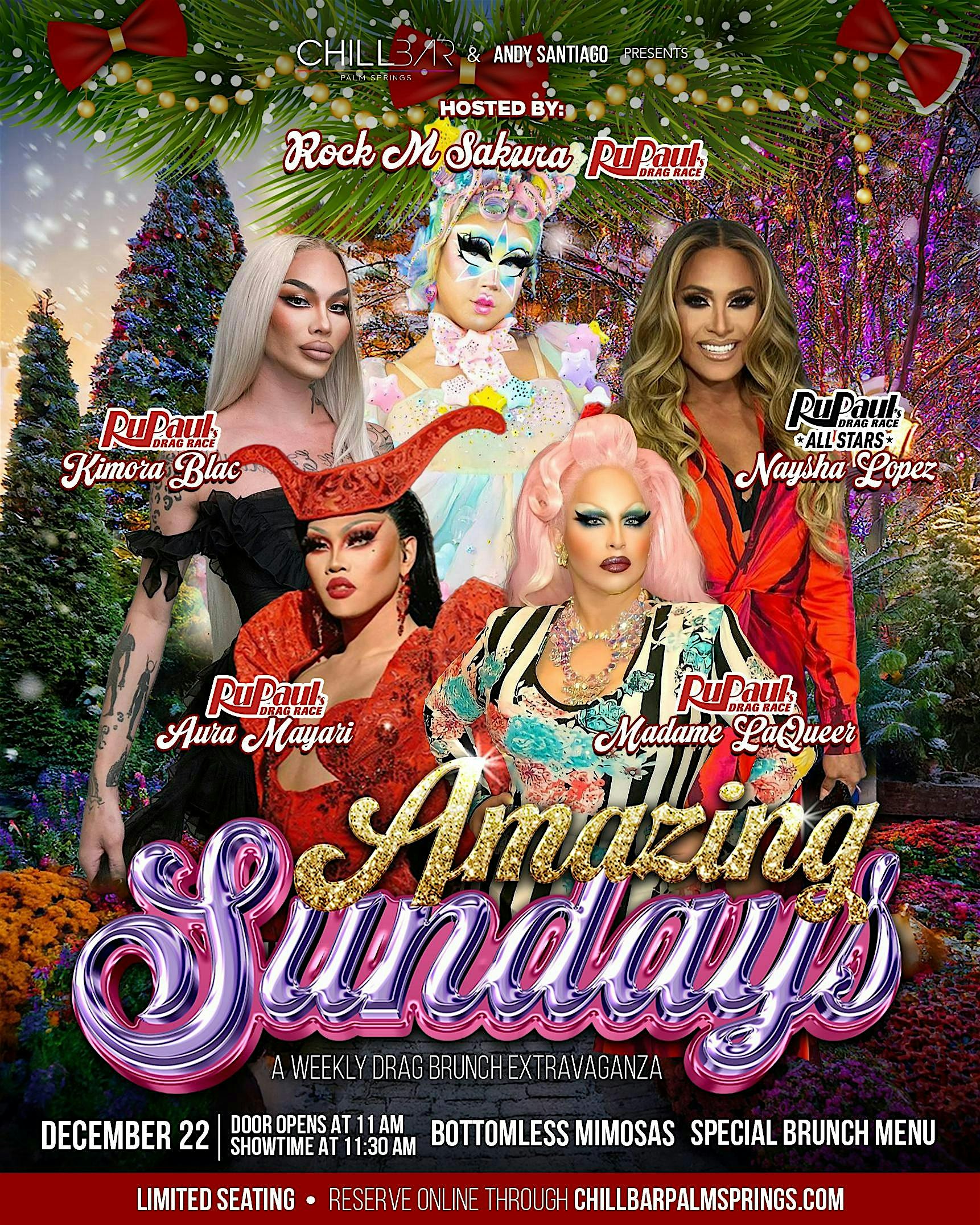 AMAZING SUNDAYS DRAG BRUNCH at CHILL BAR PALM SPRINGS – Palm Springs, CA