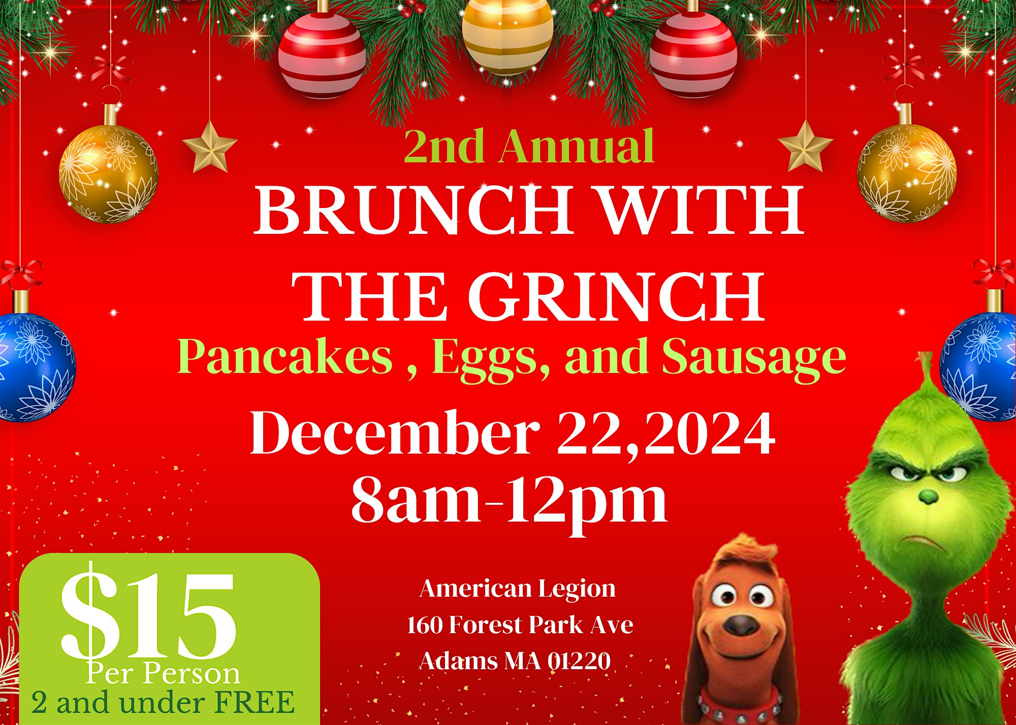 Brunch with the Grinch – Adams, MA