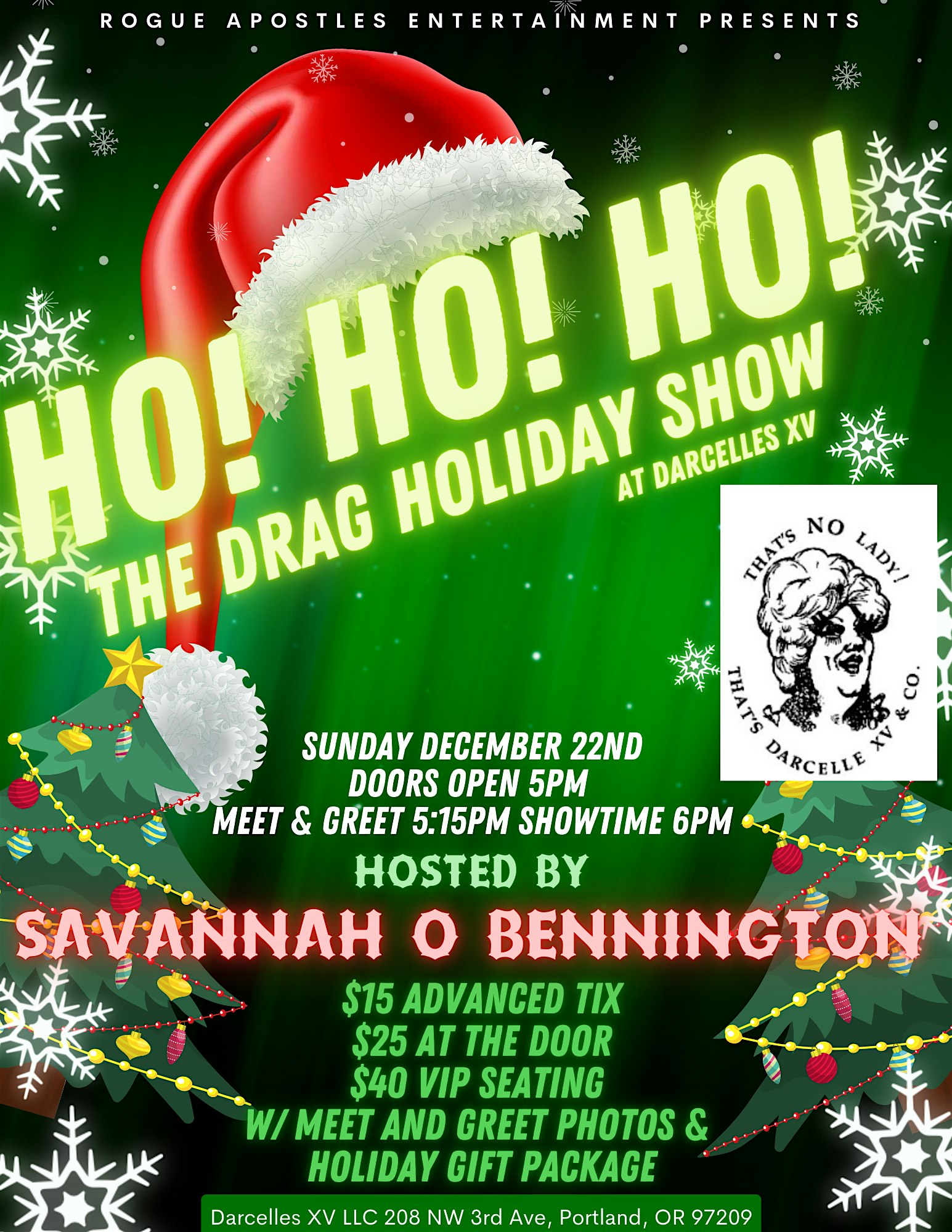 Ho! Ho! Ho! The Drag Holiday Show At Darcelles XV – Portland, OR