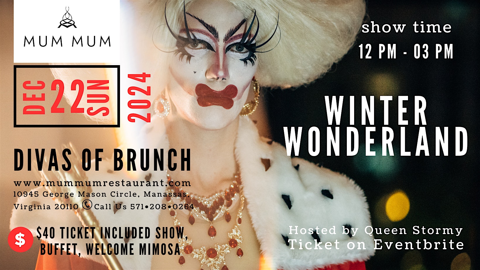 Divas of Mum Mum (Drag Brunch Show) – Manassas, VA