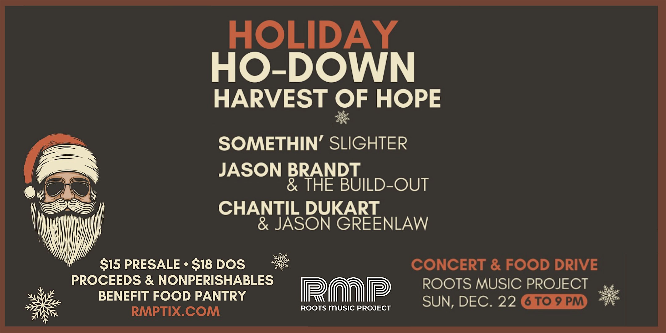 Holiday Ho-Down for Harvest of Hope Pantry – Boulder, CO