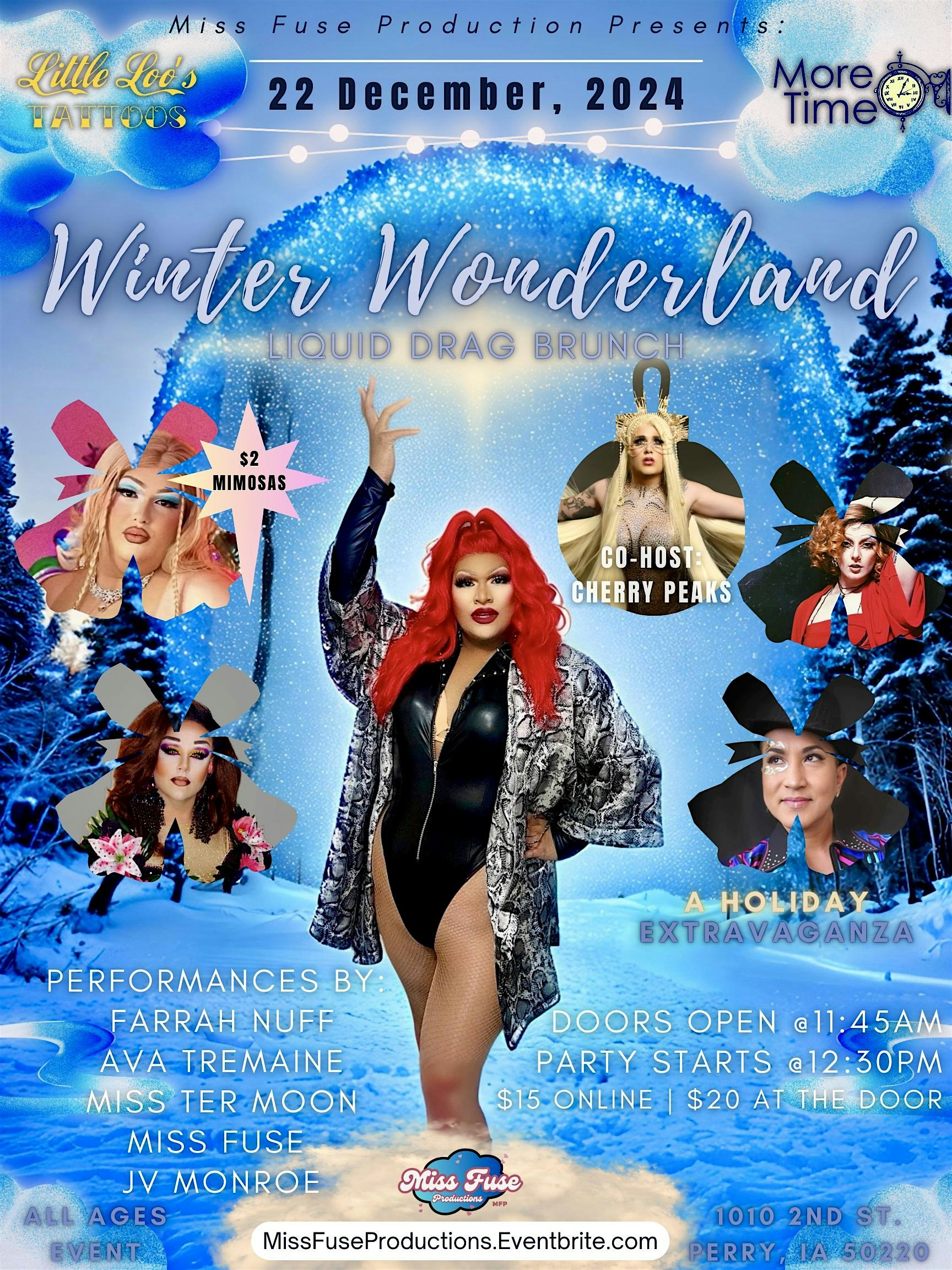 Winter Wonderland ❄️✨☃️ – Holiday Liquid Drag Brunch‍ – Perry, IA