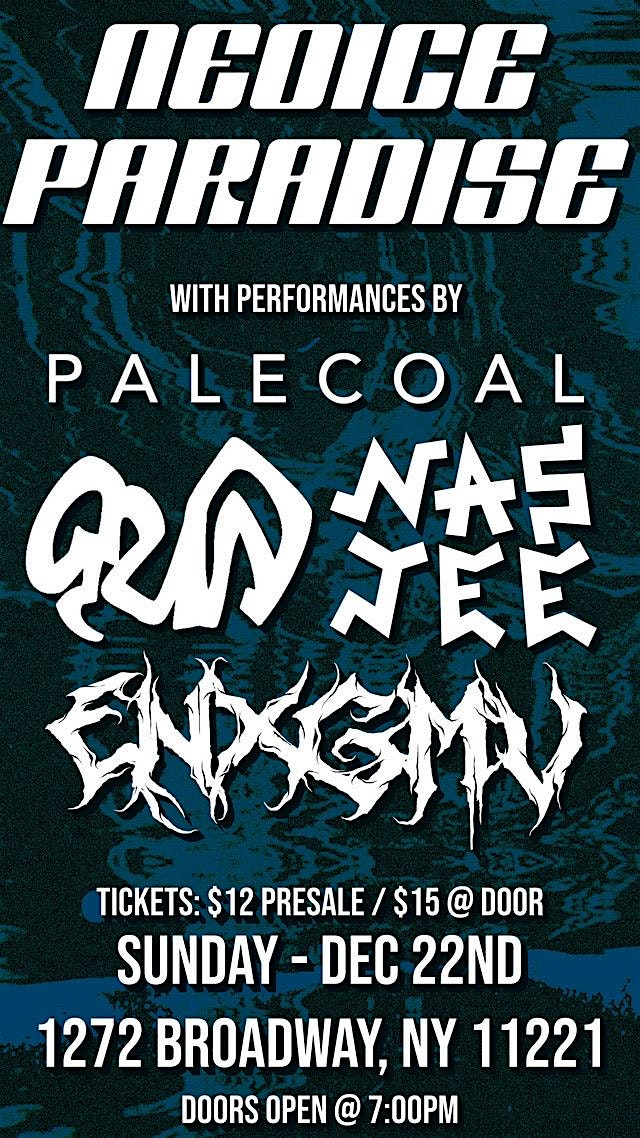 Gun w/ Nas Jee, Palecoal, + Enxgmy – Brooklyn, NY