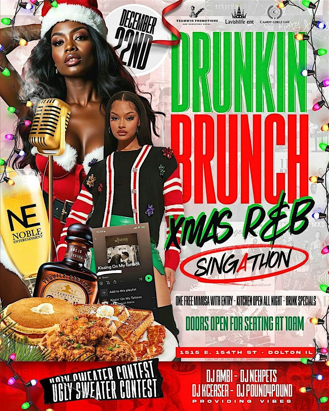 Drunk’n Brunch Sing-a-Thon Christmas Edition – Dolton, IL