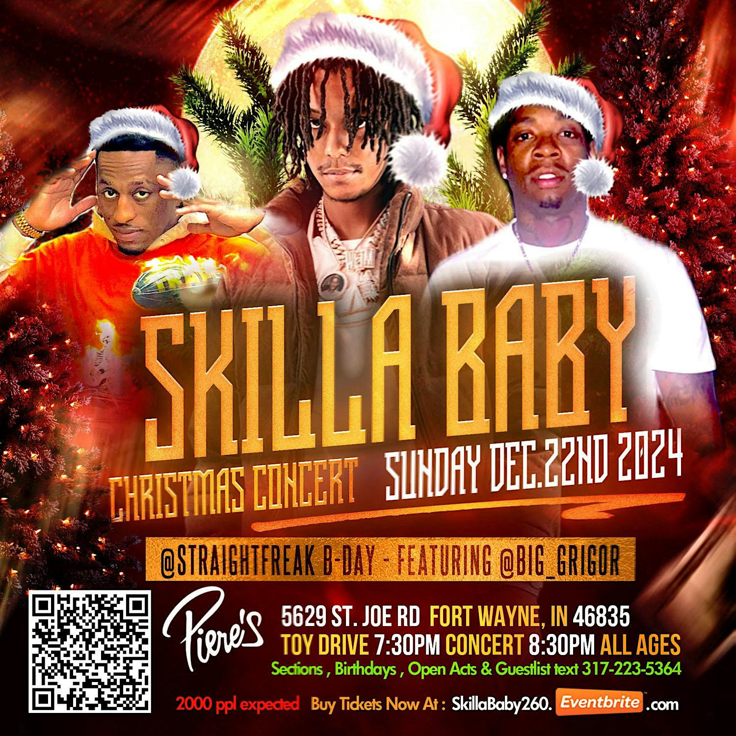 SKILLA BABY CHRISTMAS CONCERT + Toy Drive (Fort Wayne) All Ages – Fort Wayne, IN