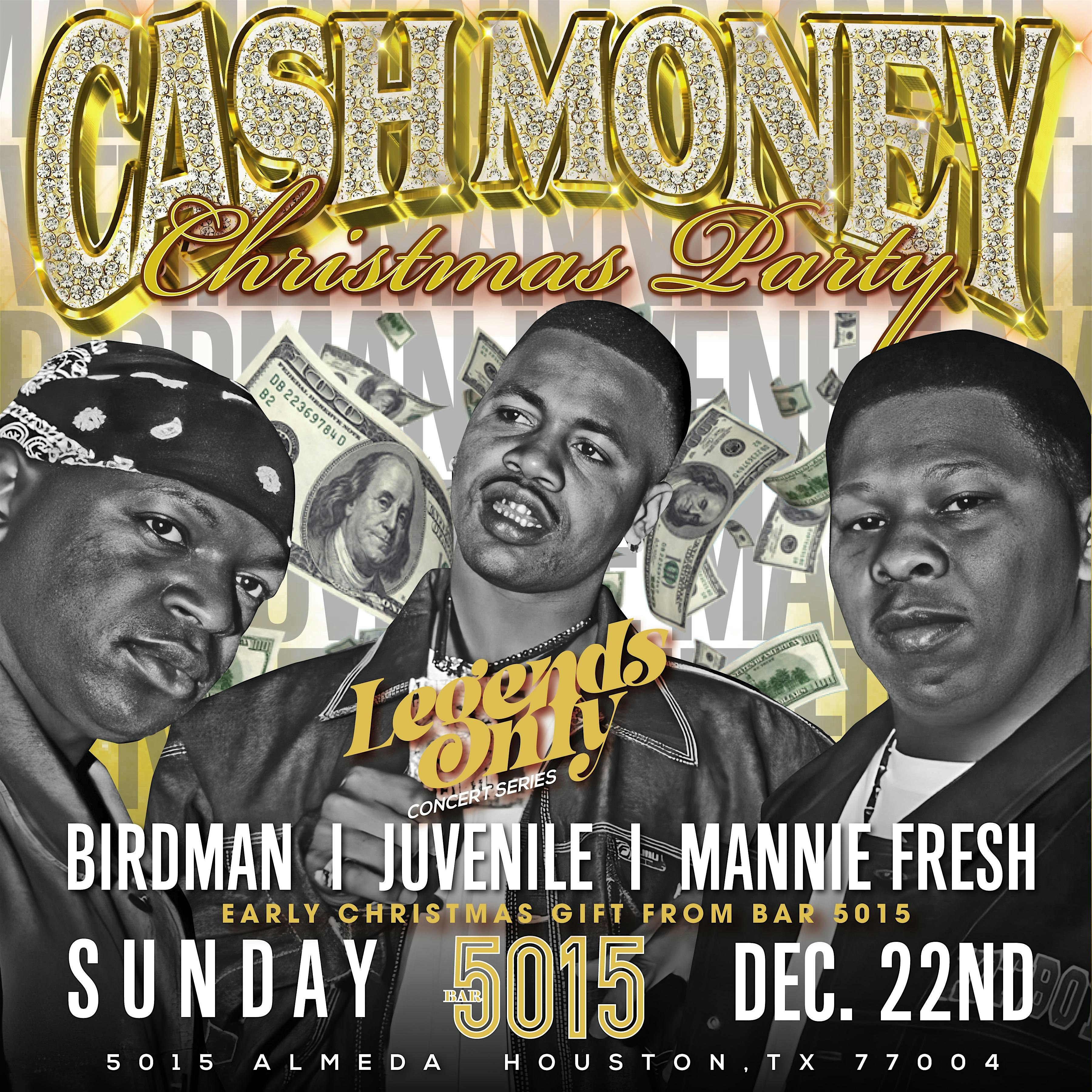 Cash Money Christmas Bird Man Juvenile & Mannie Fresh Live at 5015 – Houston, TX