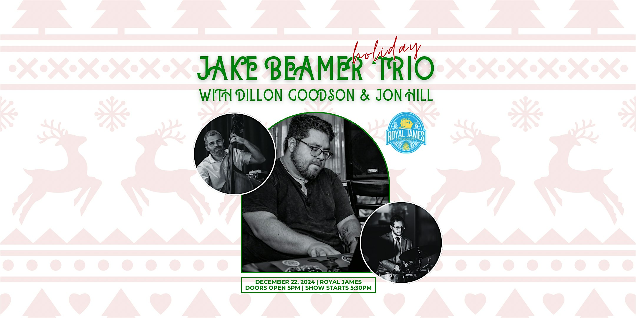 Jazz Club Night @ Royal James: Jake Beamer Holiday Trio – Southport, NC