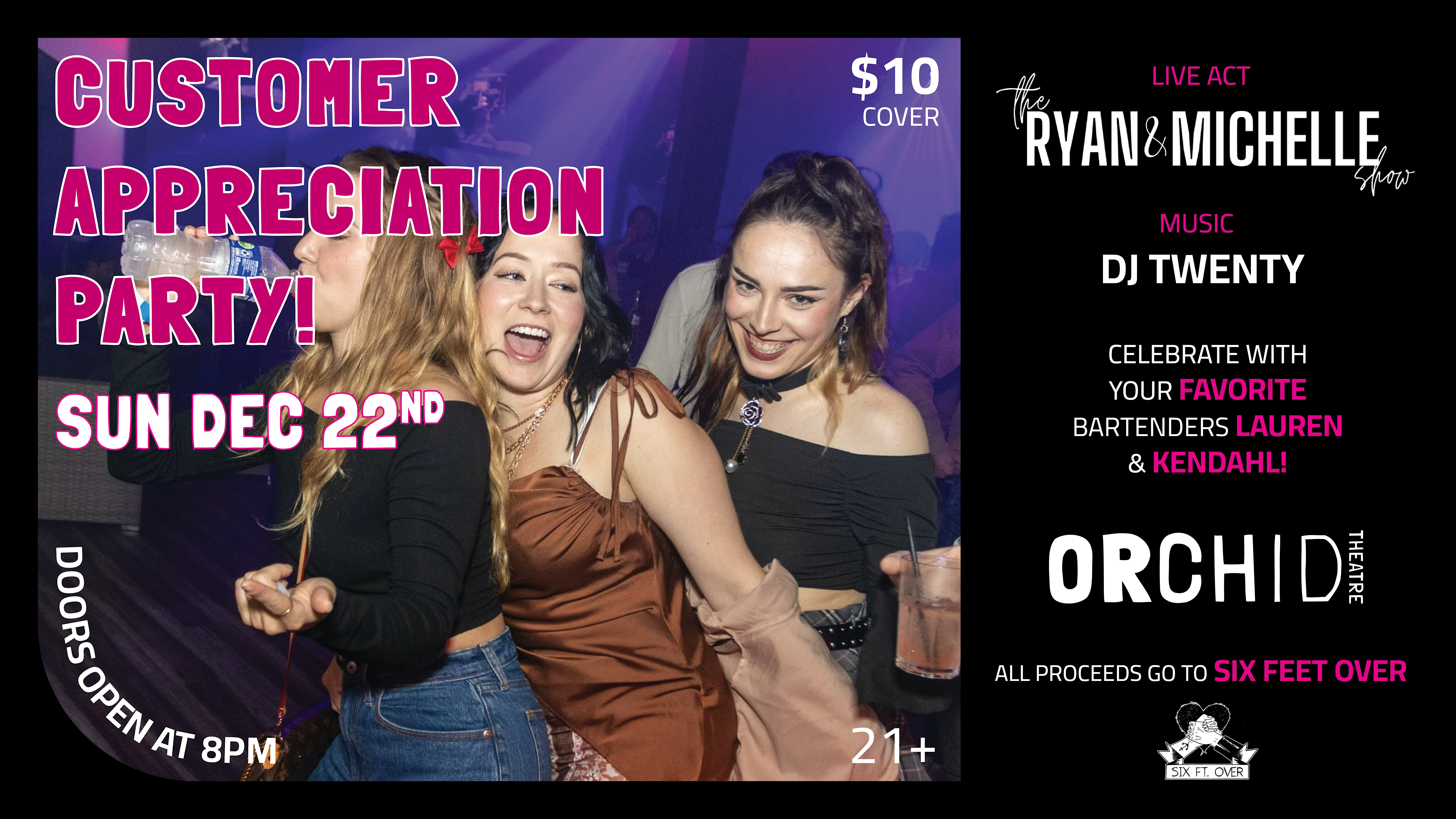 Orchid Theatre Customer Appreciation Party & Fundraiser Event – Ferndale, MI