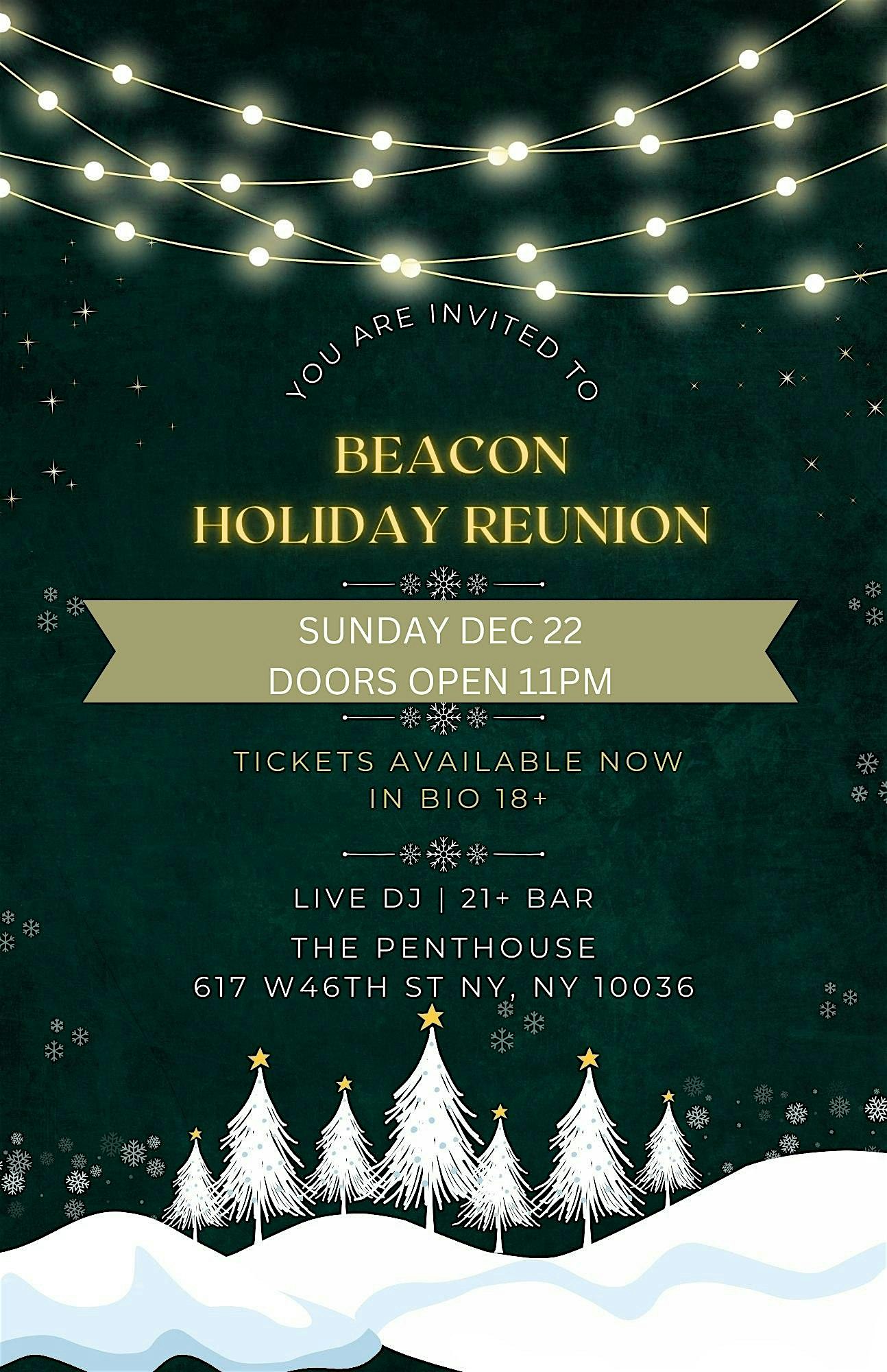 Beacon Holiday Reunion Bash – New York, NY