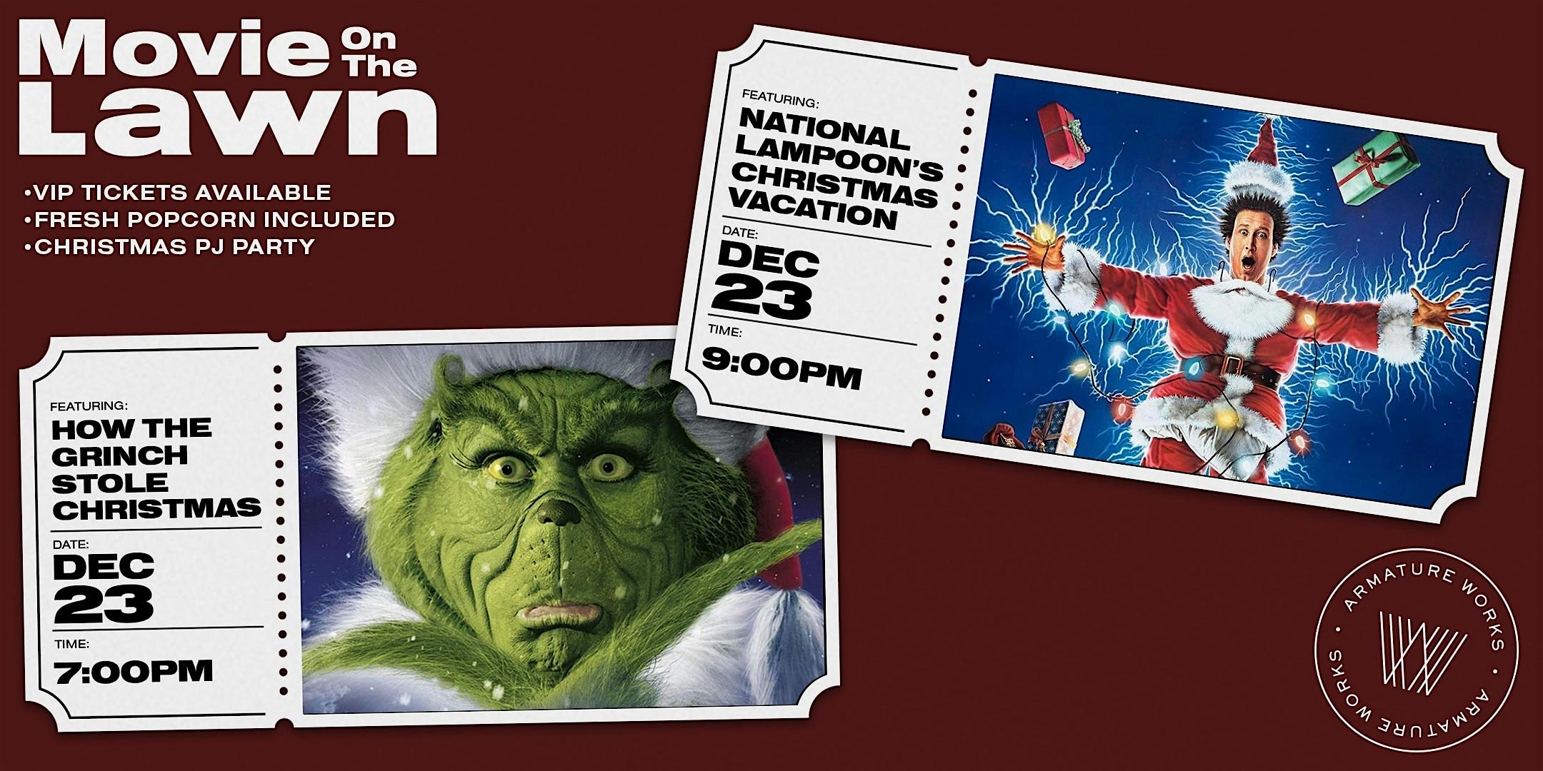 Movie on the Lawn Double Feature – The Grinch & National Lampoons Christmas – Tampa, FL