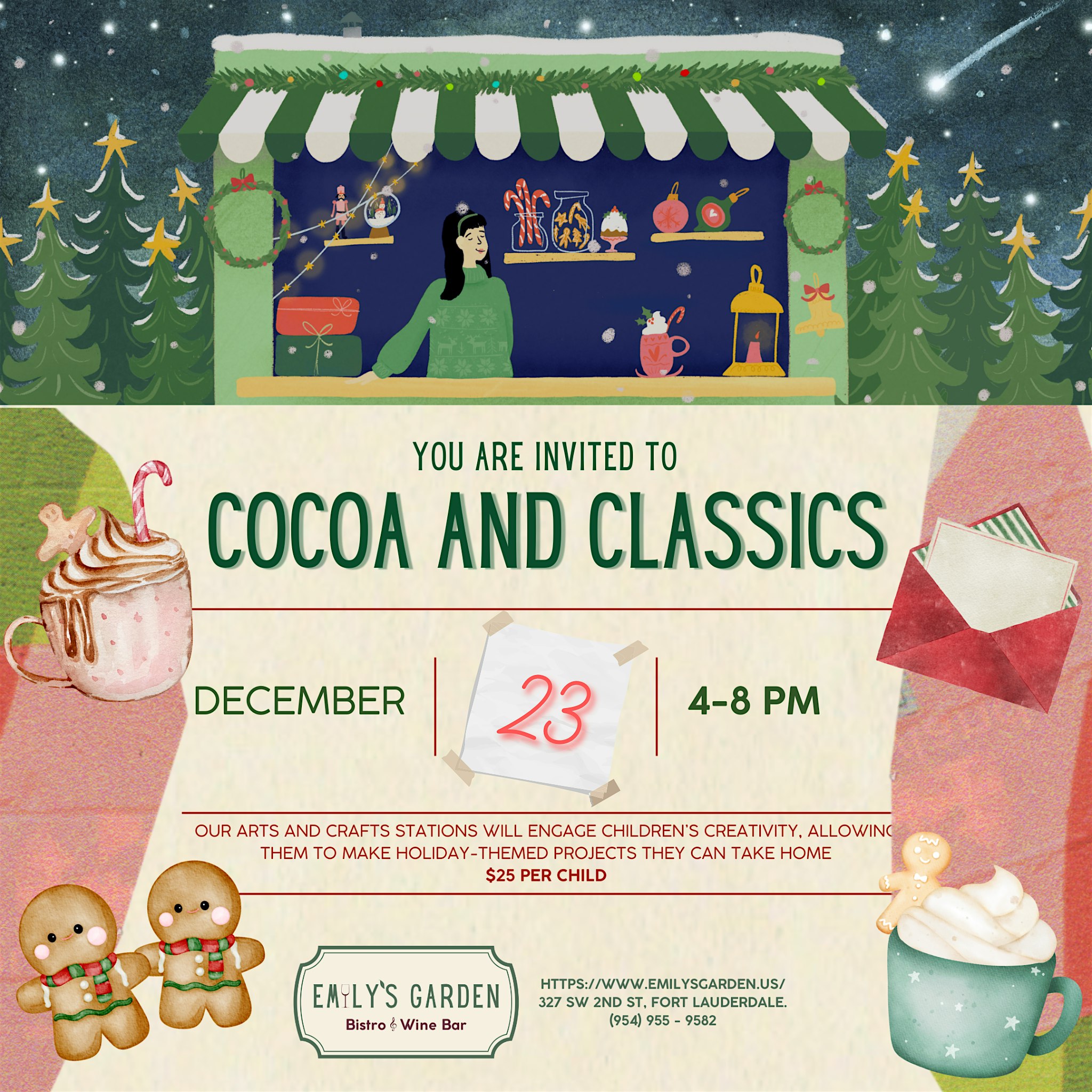 Cocoa & Classics at Emily’s Garden – Fort Lauderdale, FL