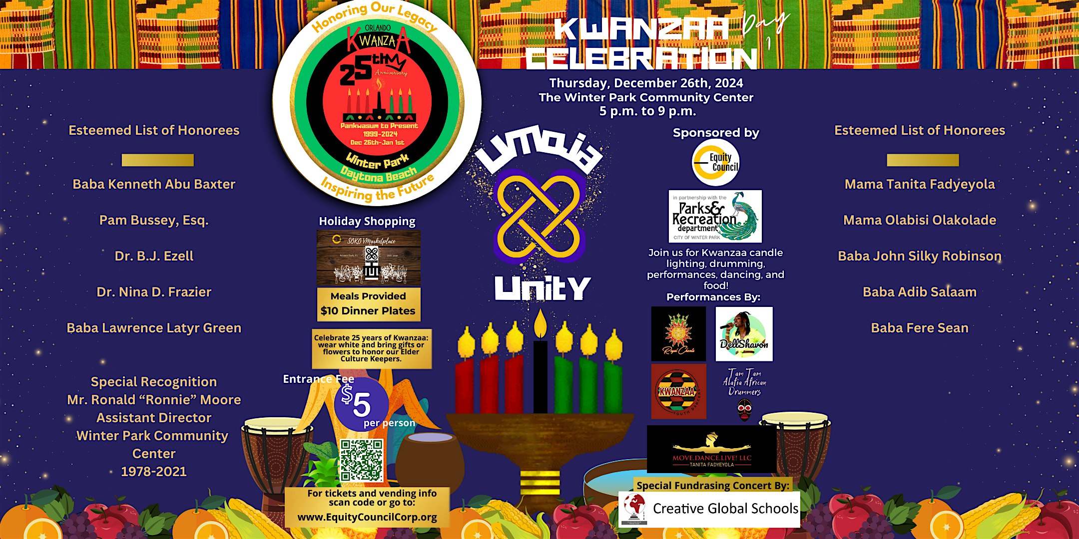 25th Anniversary of Central Florida’s Kwanzaa Celebrations – Winter Park, FL