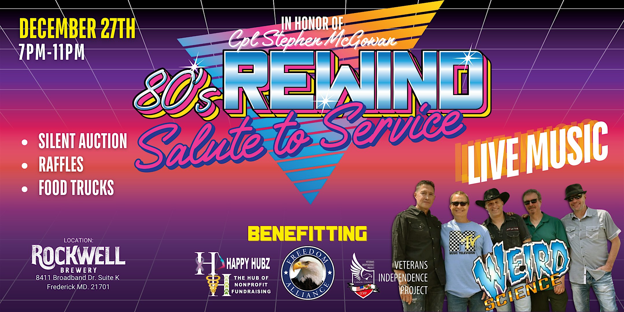 80’s Rewind – Salute to Service – Frederick, MD