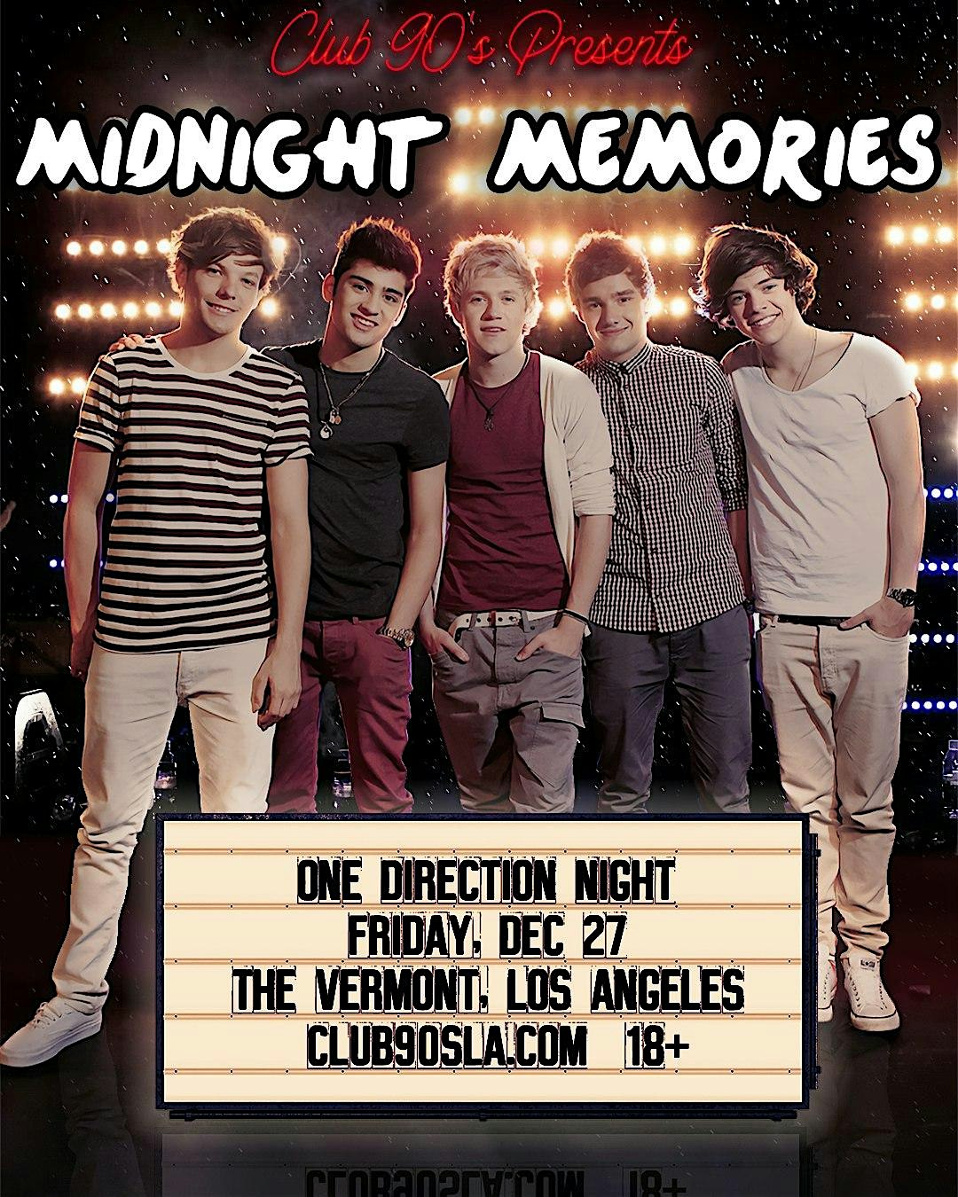 Club 90s presents Midnight Memories: 1D Night – Los Angeles, CA