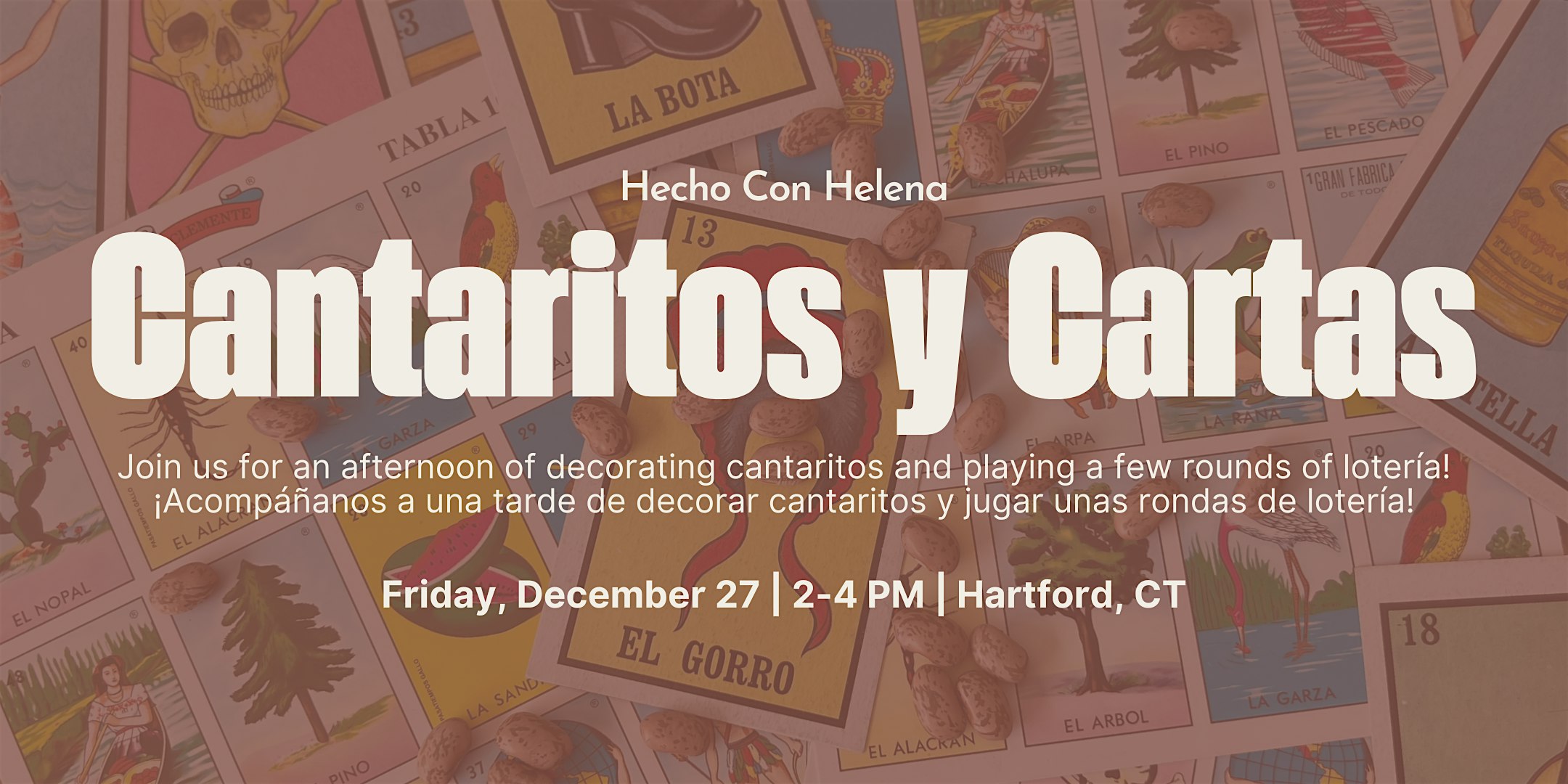 Hecho Con Helena: Cantaritos y Cartas – Hartford, CT