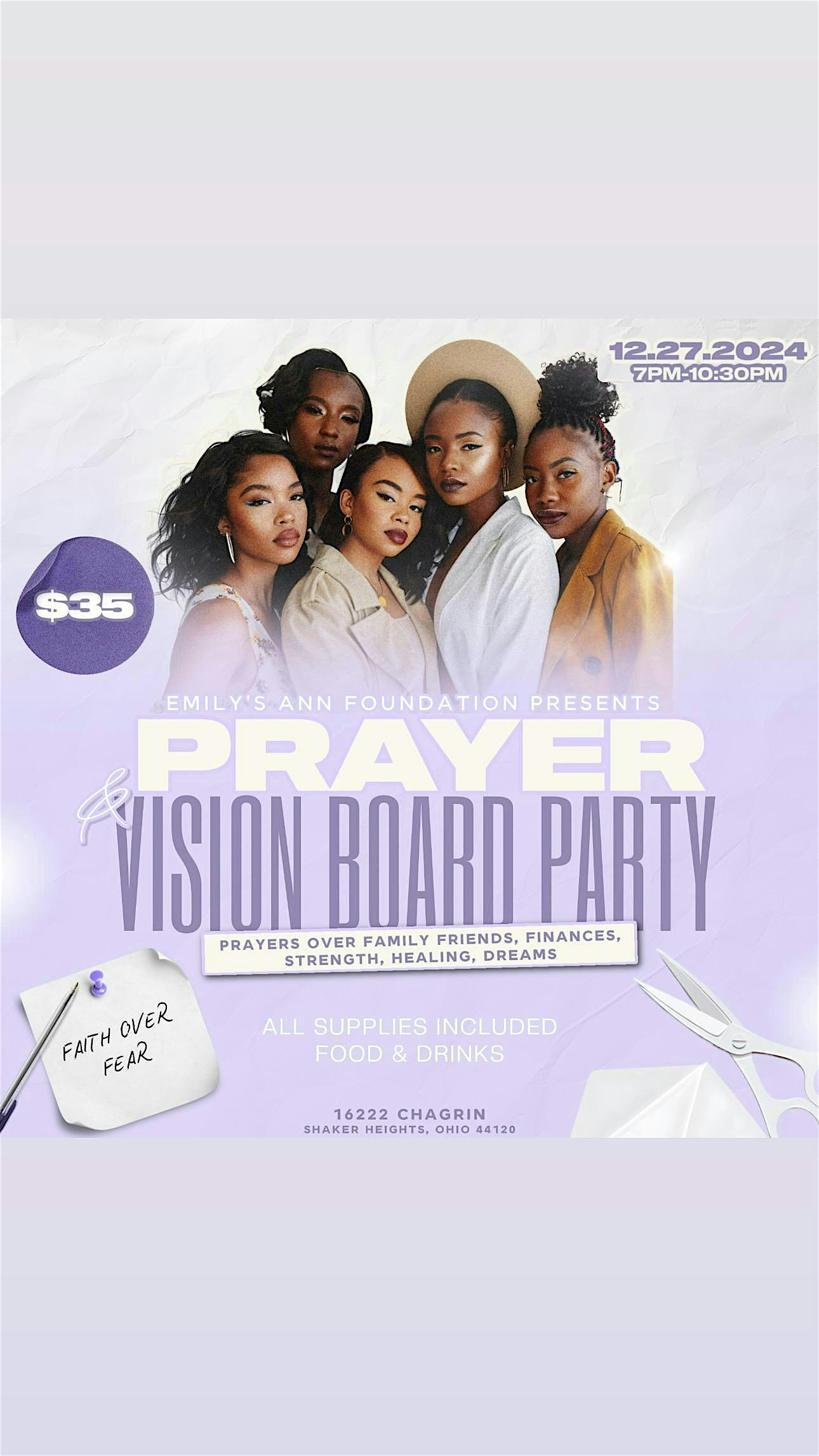 Emilys Ann Foundation Prayer & Vision Board Party – Shaker Heights, OH