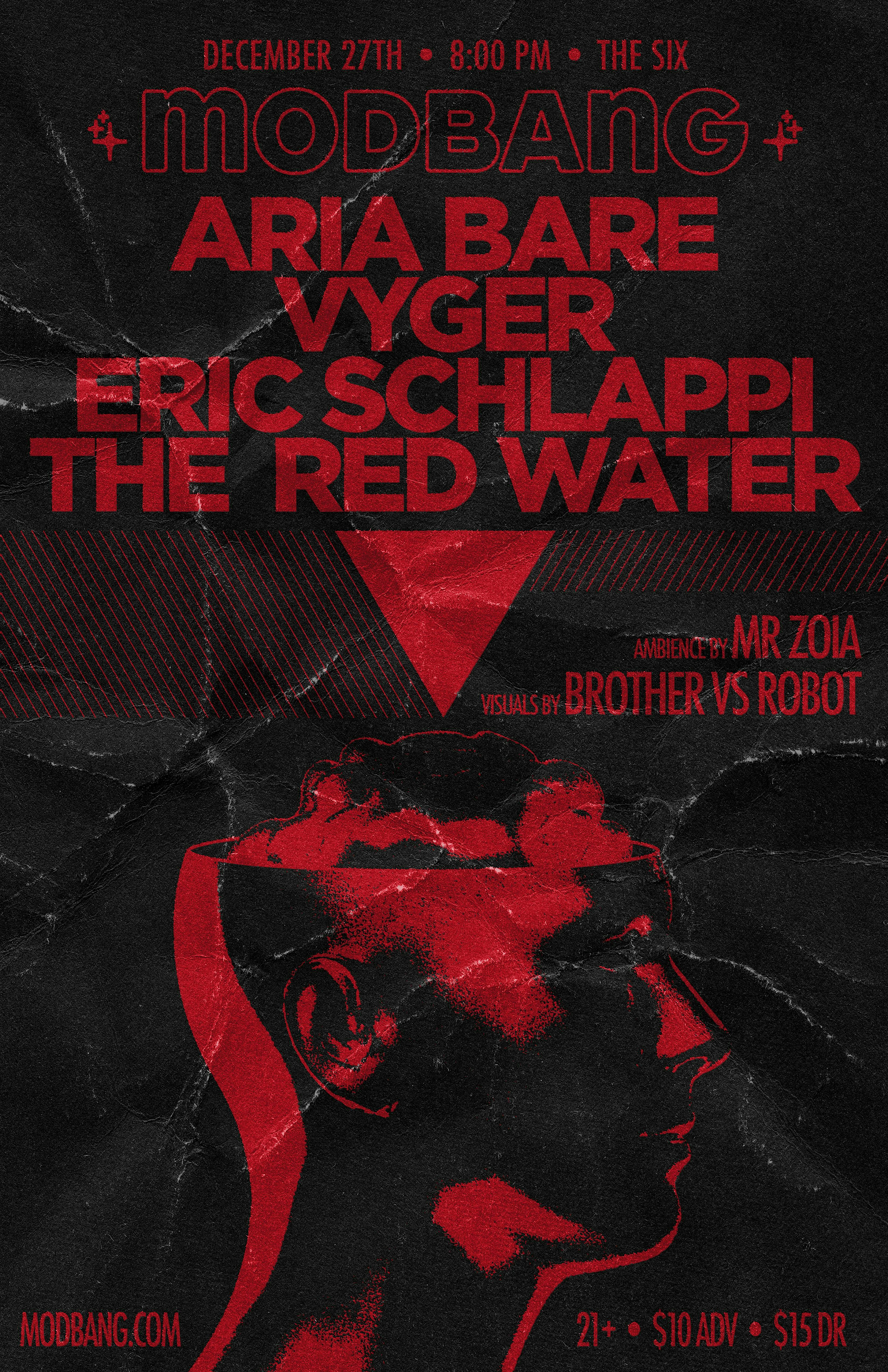 MODBANG DECEMBER Aria Bare + Vyger + Eric Schlappi + The Red Water – Portland, OR