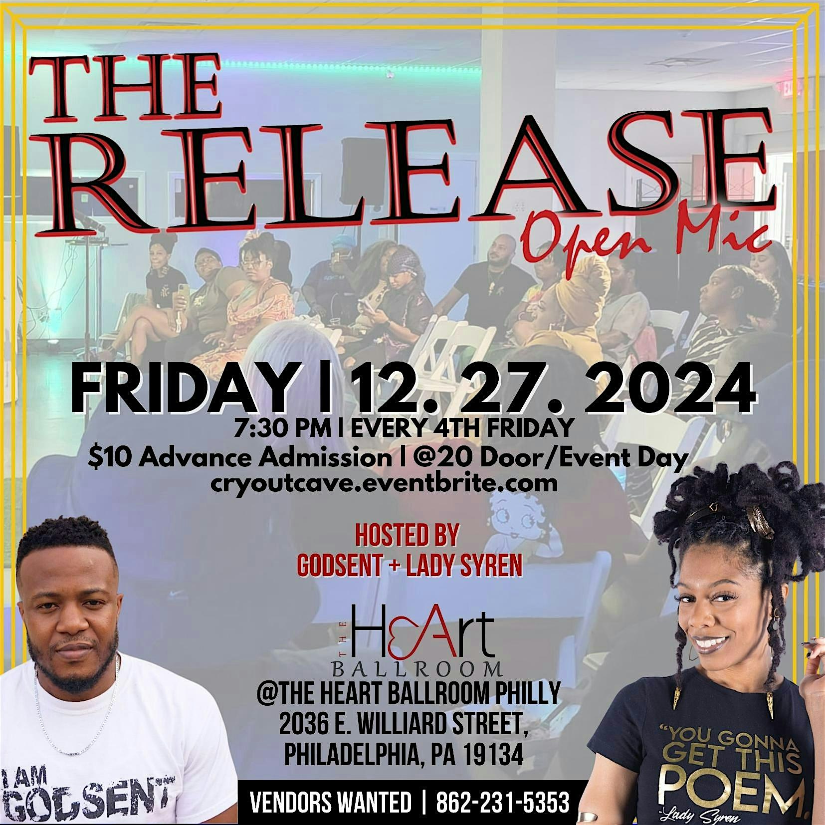 The RELEASE Open Mic Philly – Philadelphia, PA