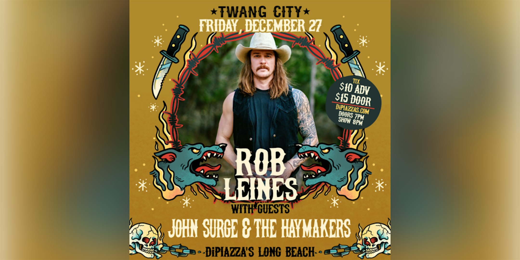 TWANG CITY with ROB LEINES // John Surge and the Haymakers – Long Beach, CA