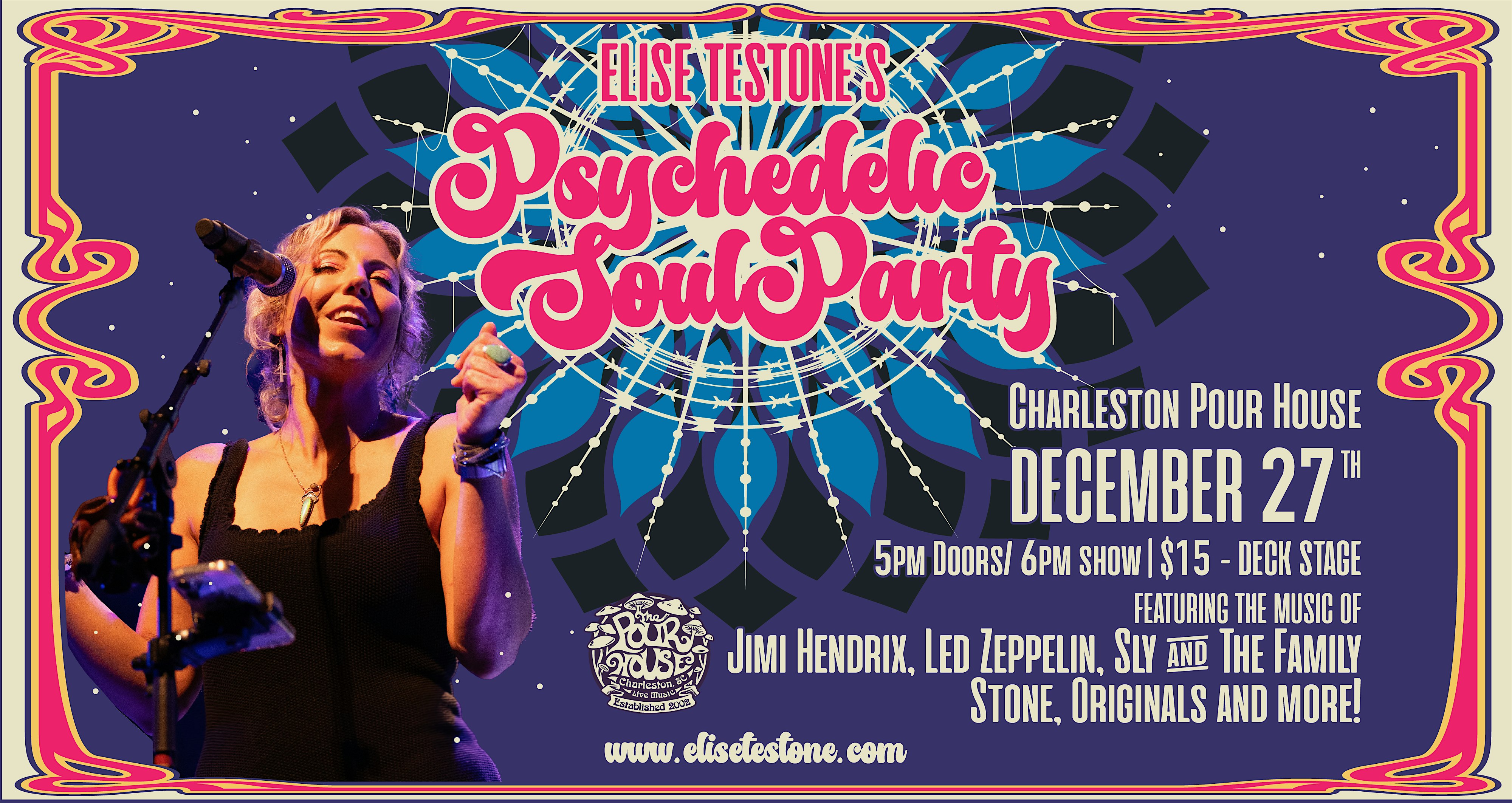 Elise Testone’s Psychedelic Soul Party – Charleston, SC