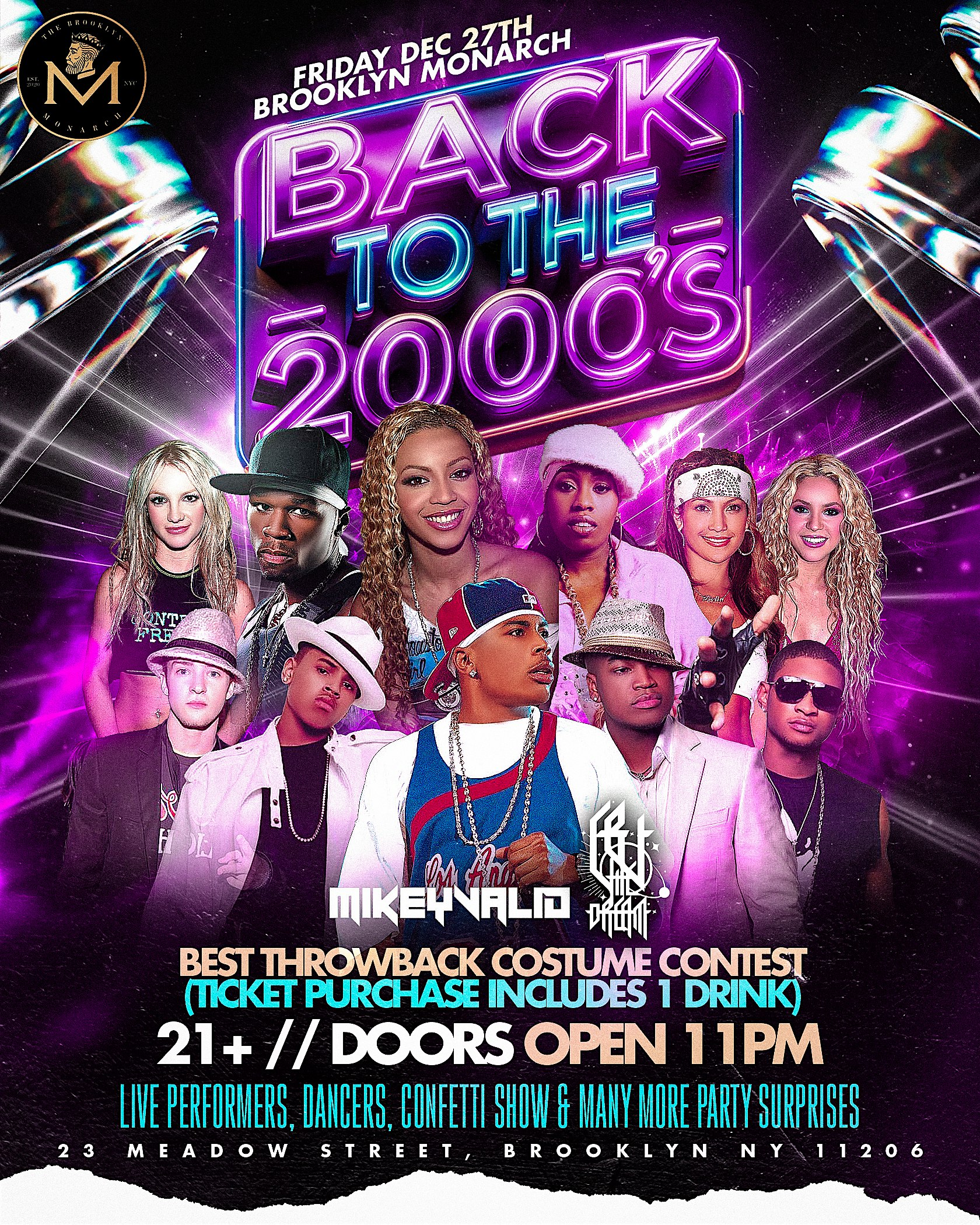 Back to the 2000s: Y2K Night at Brooklyn Monarch – Brooklyn, NY