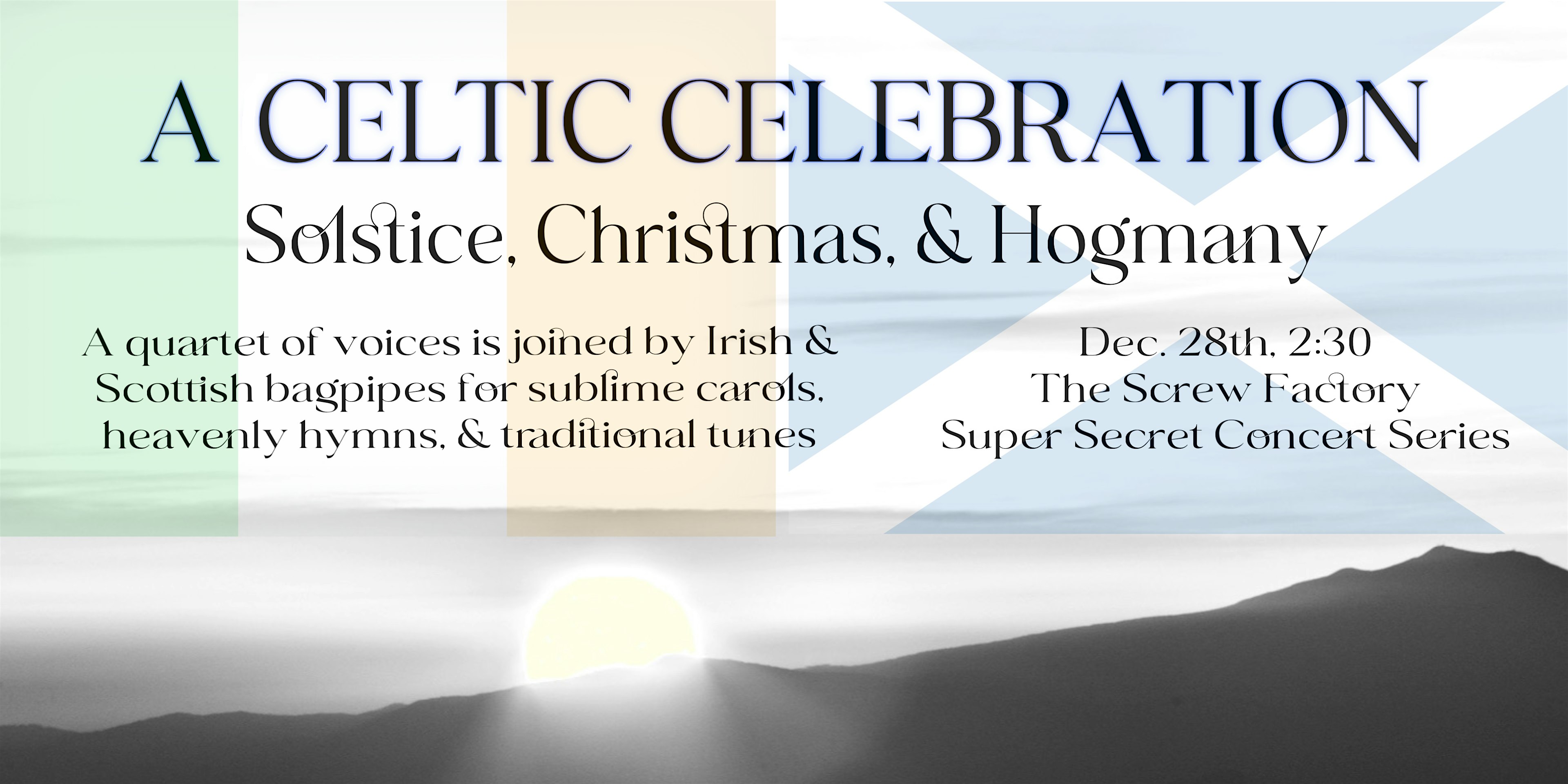 Super Secret Concert – A Celtic Celebration – Solstice, Christmas, Hogmany – Lakewood, OH