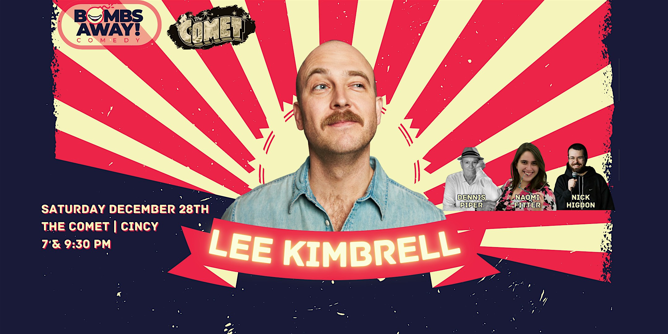 Comedy At The Comet | LEE KIMBRELL – Cincinnati, OH