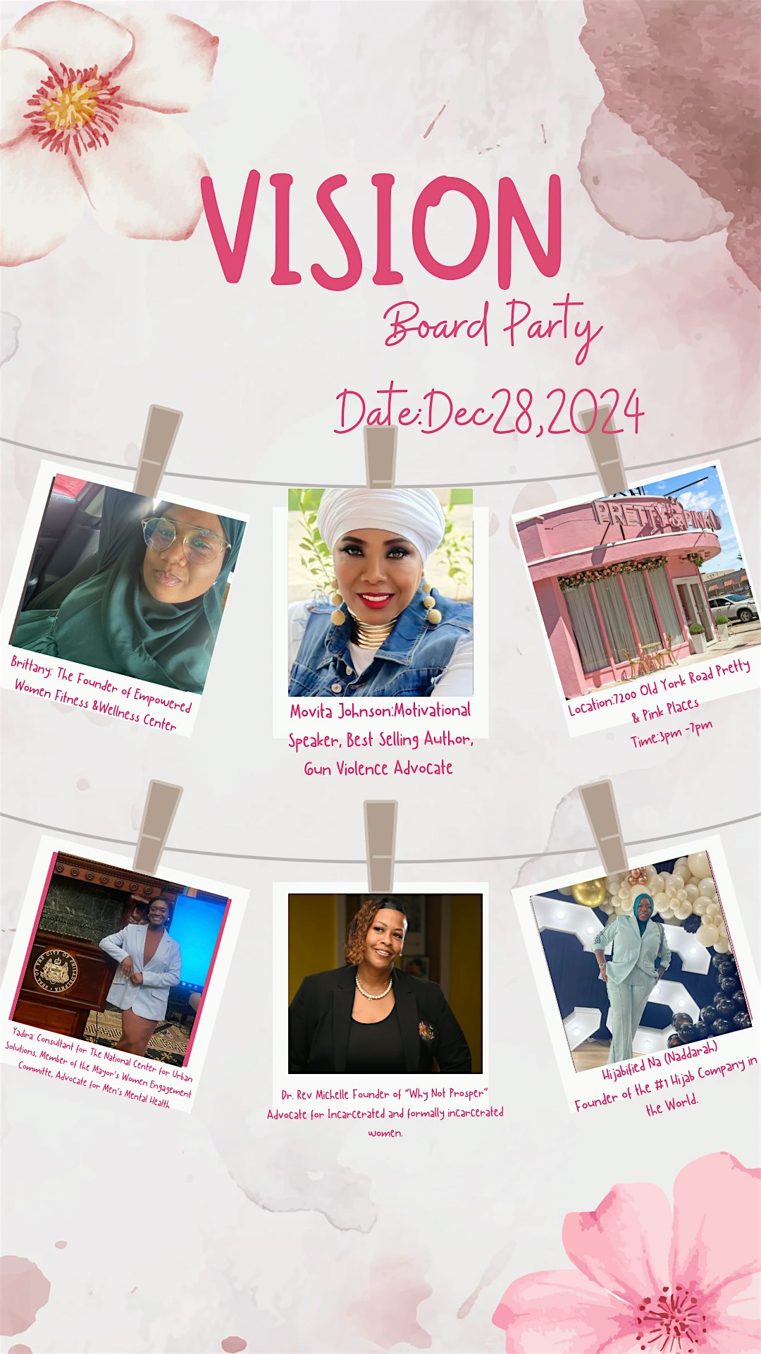 Crowns Adjusted Vision Board Party – Philadelphia, PA