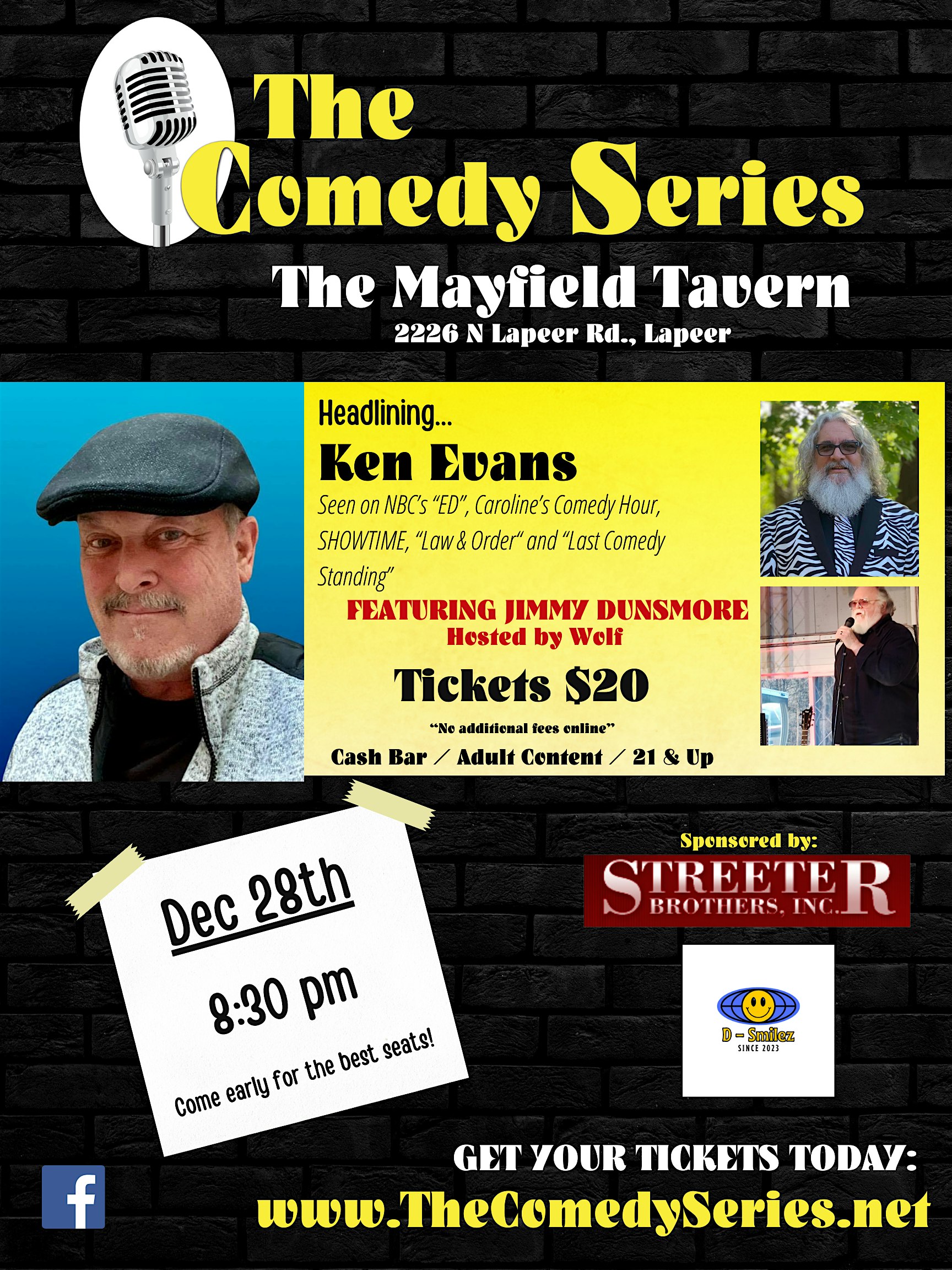 Comedy Show -Mayfield Tavern-Lapeer – Lapeer, MI