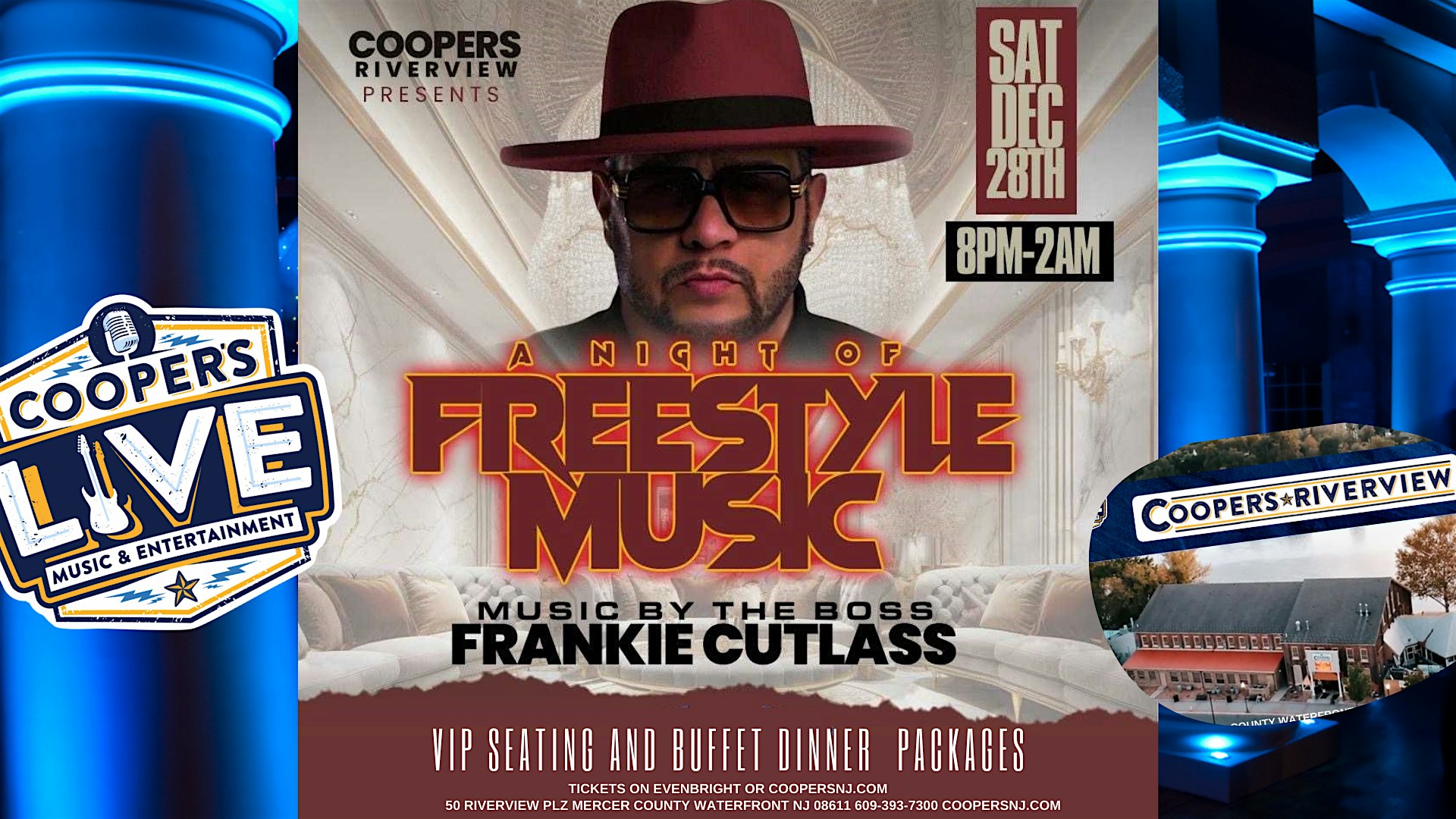 DJ Frankie Cutlass FreeStyle Party at Cooper’s Riverview! – Trenton, NJ