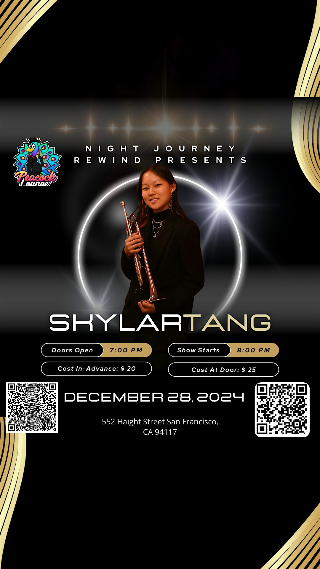 Night Journey Rewind Presents: Jazzy Saturday with Skylar Tang – San Francisco, CA